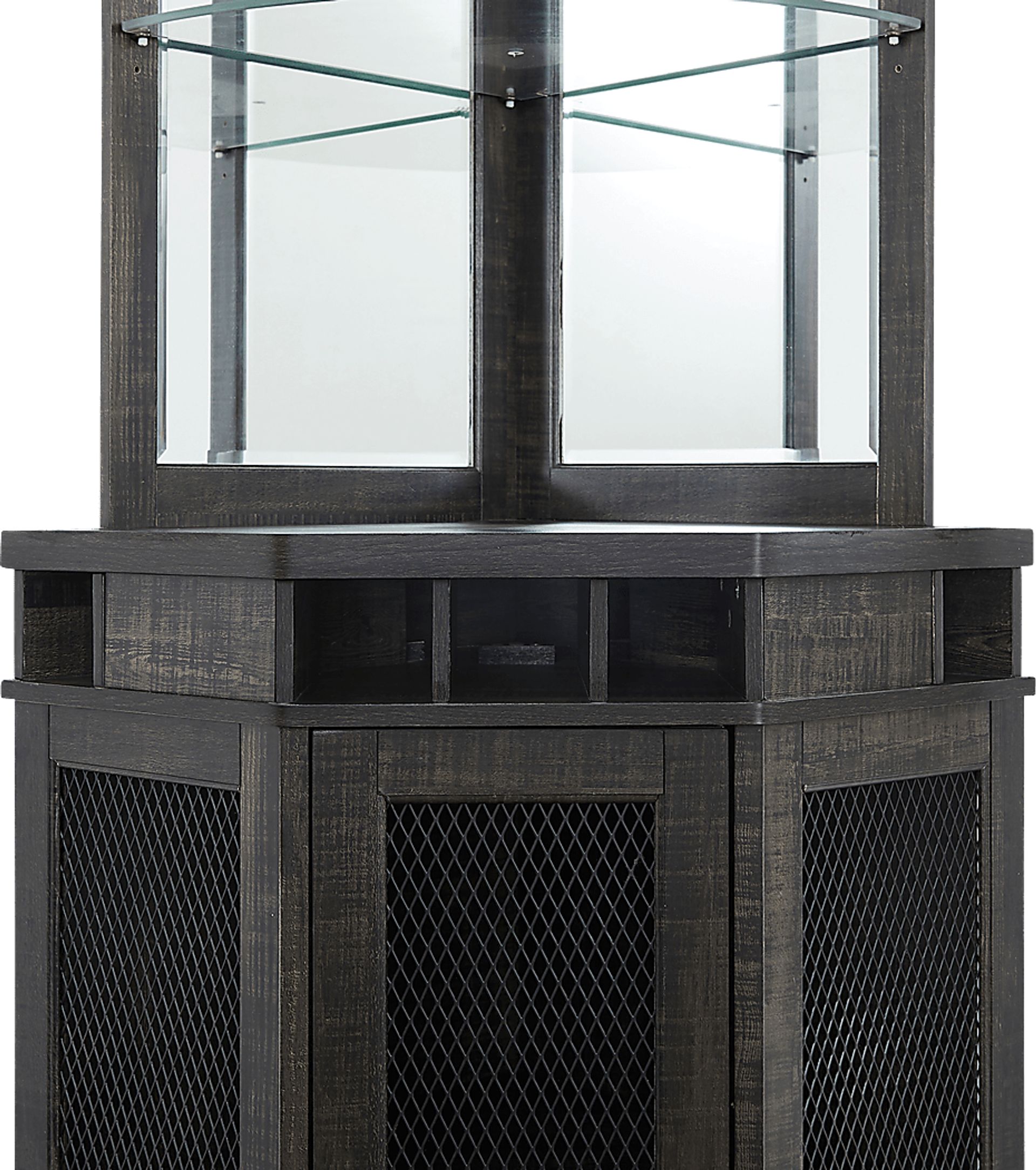 Grooveland Charcoal Bar Cabinet - Image 5