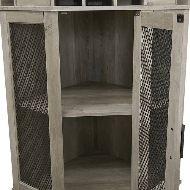 Grooveland Gray Bar Cabinet - Thumbnail - Image 6