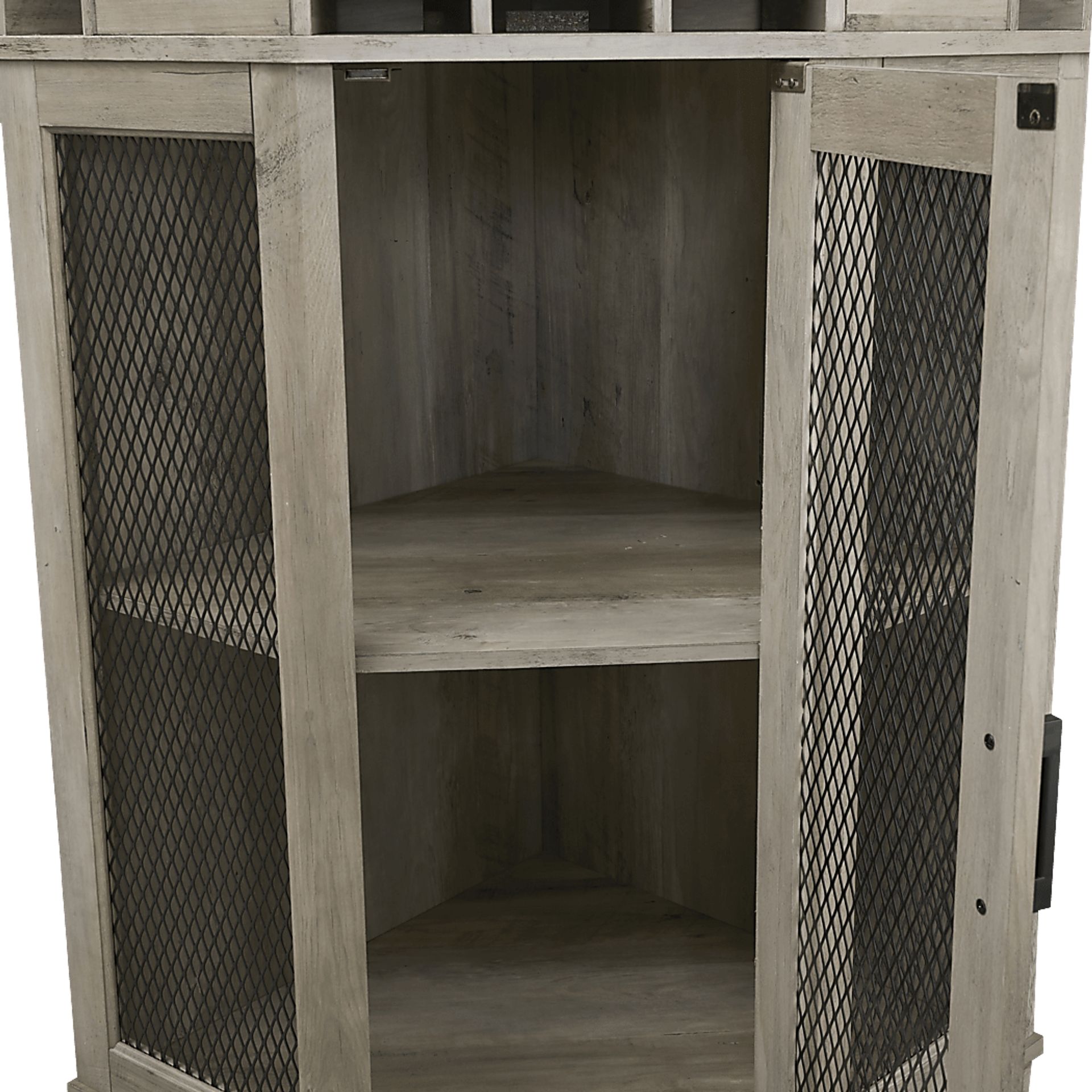 Grooveland Gray Bar Cabinet - Image 6