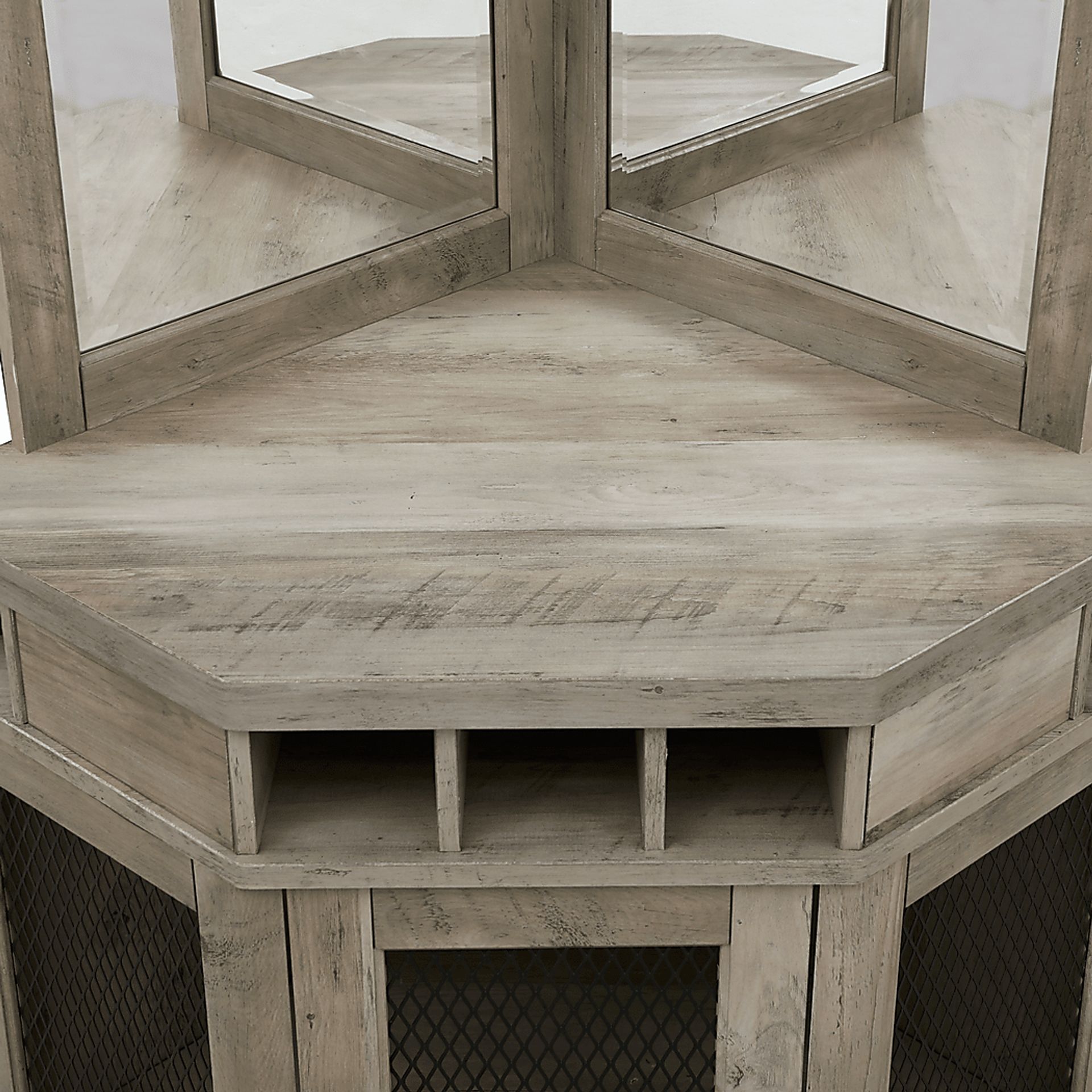 Grooveland Gray Bar Cabinet - Image 8