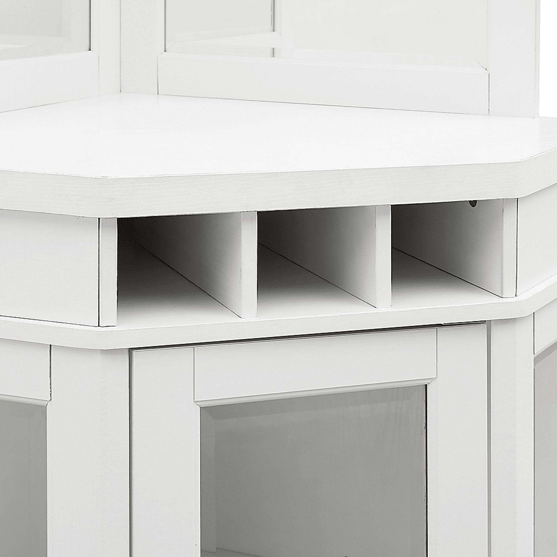 Grooveland White Bar Cabinet - Image 3