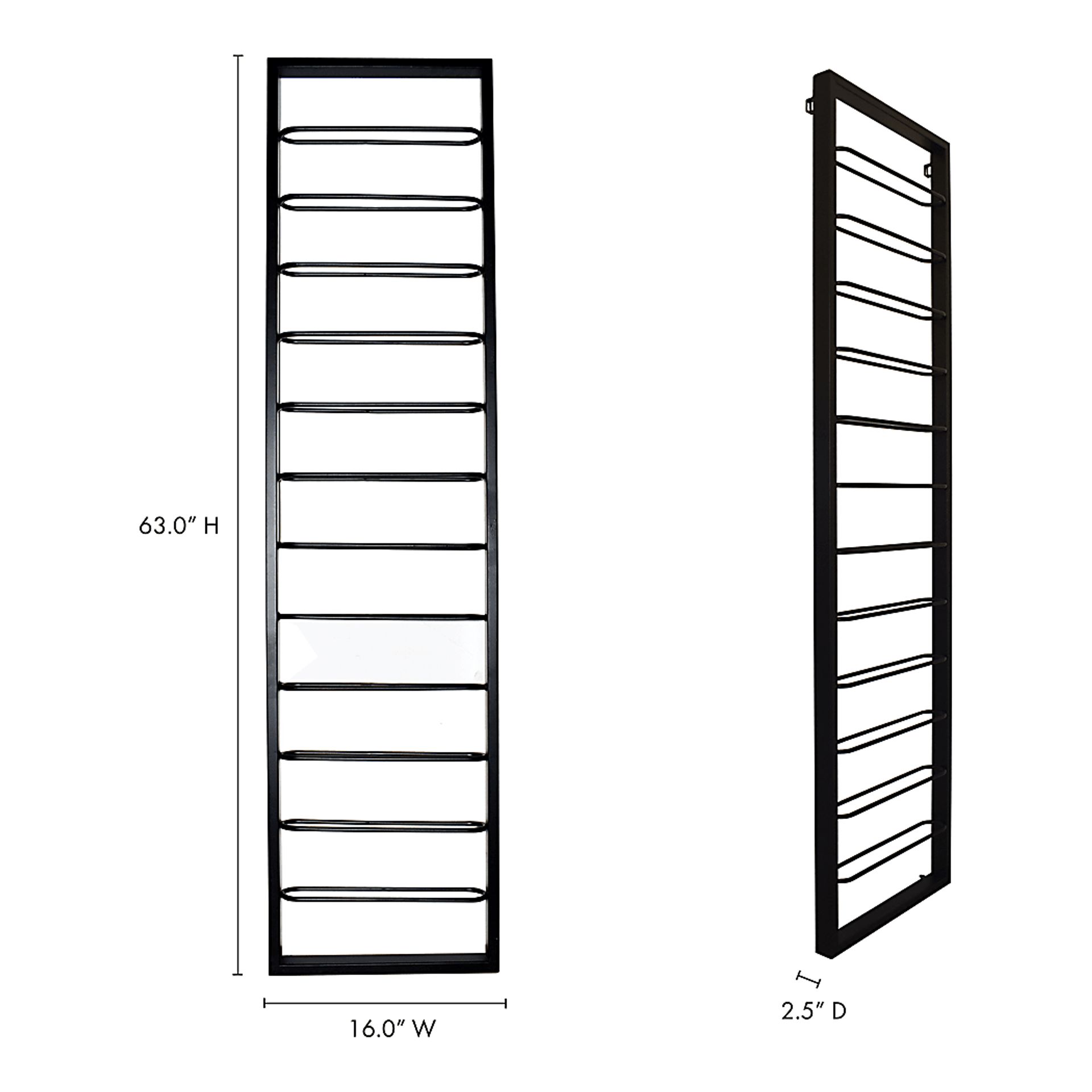 Groton Black Wine Rack - Image 6