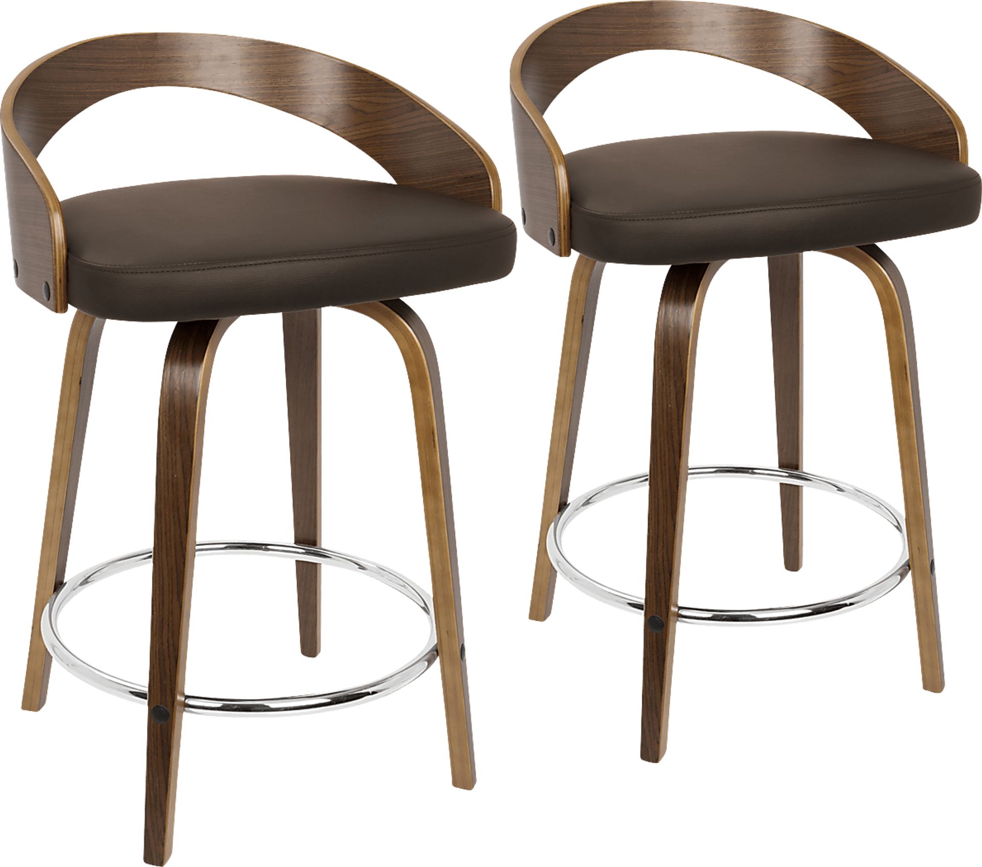 Grotto Brown Counter Height Stool (Set of 2) - Image 1