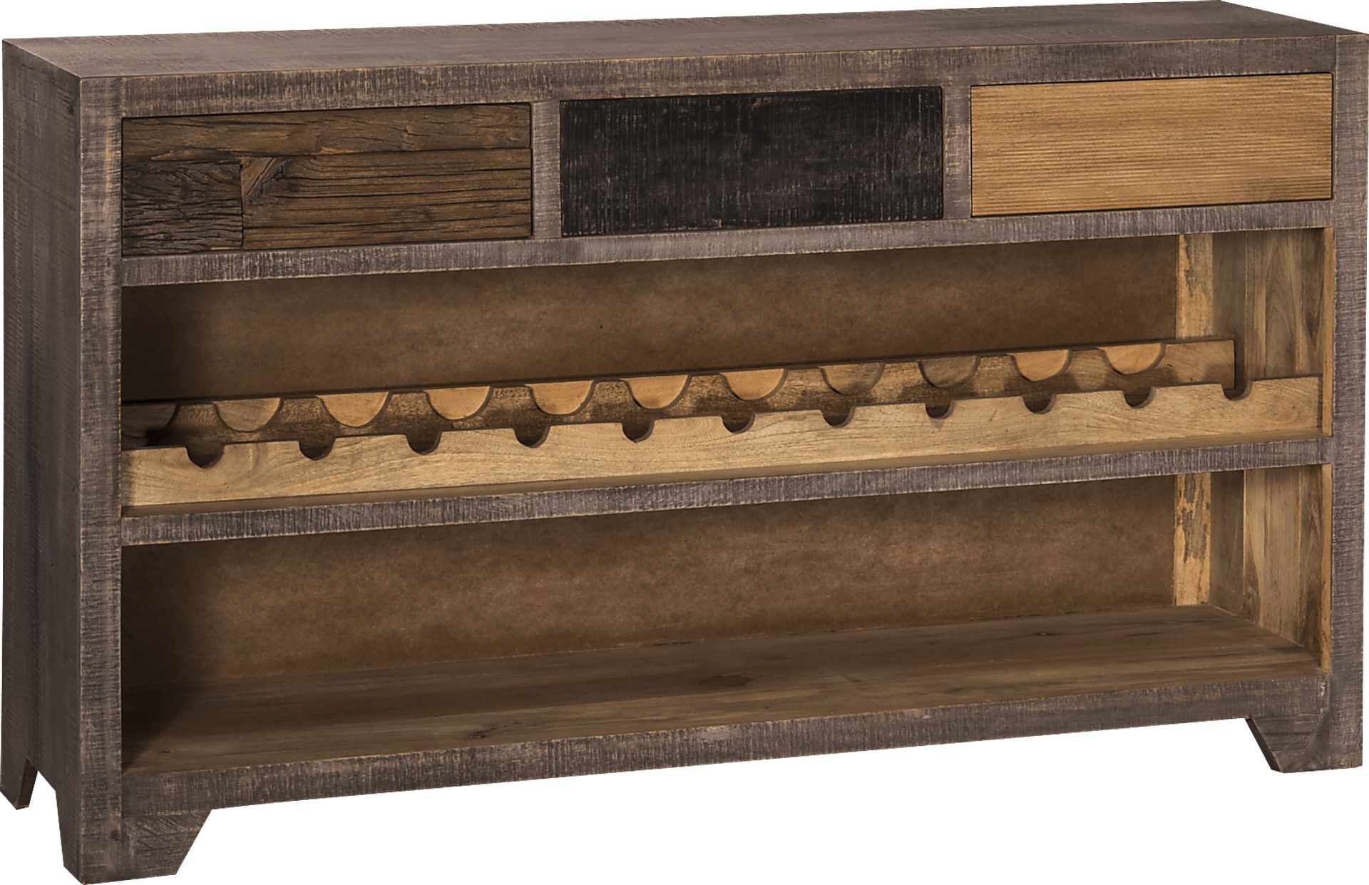 Grove Town Brown 60 in. Wine Console - Image 2