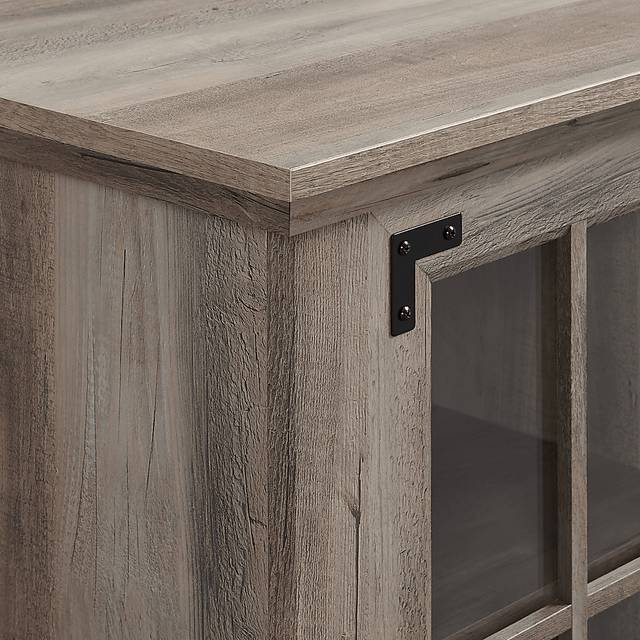 Grovecenter Gray 54 in. Console, With Electric Fireplace - Thumbnail - Image 5