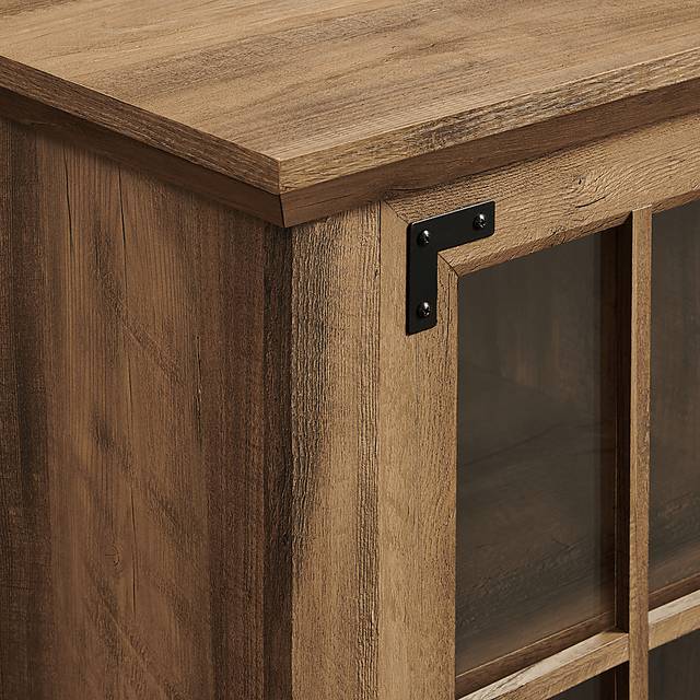 Grovecenter Oak 54 in. Console, With Electric Fireplace - Thumbnail - Image 5