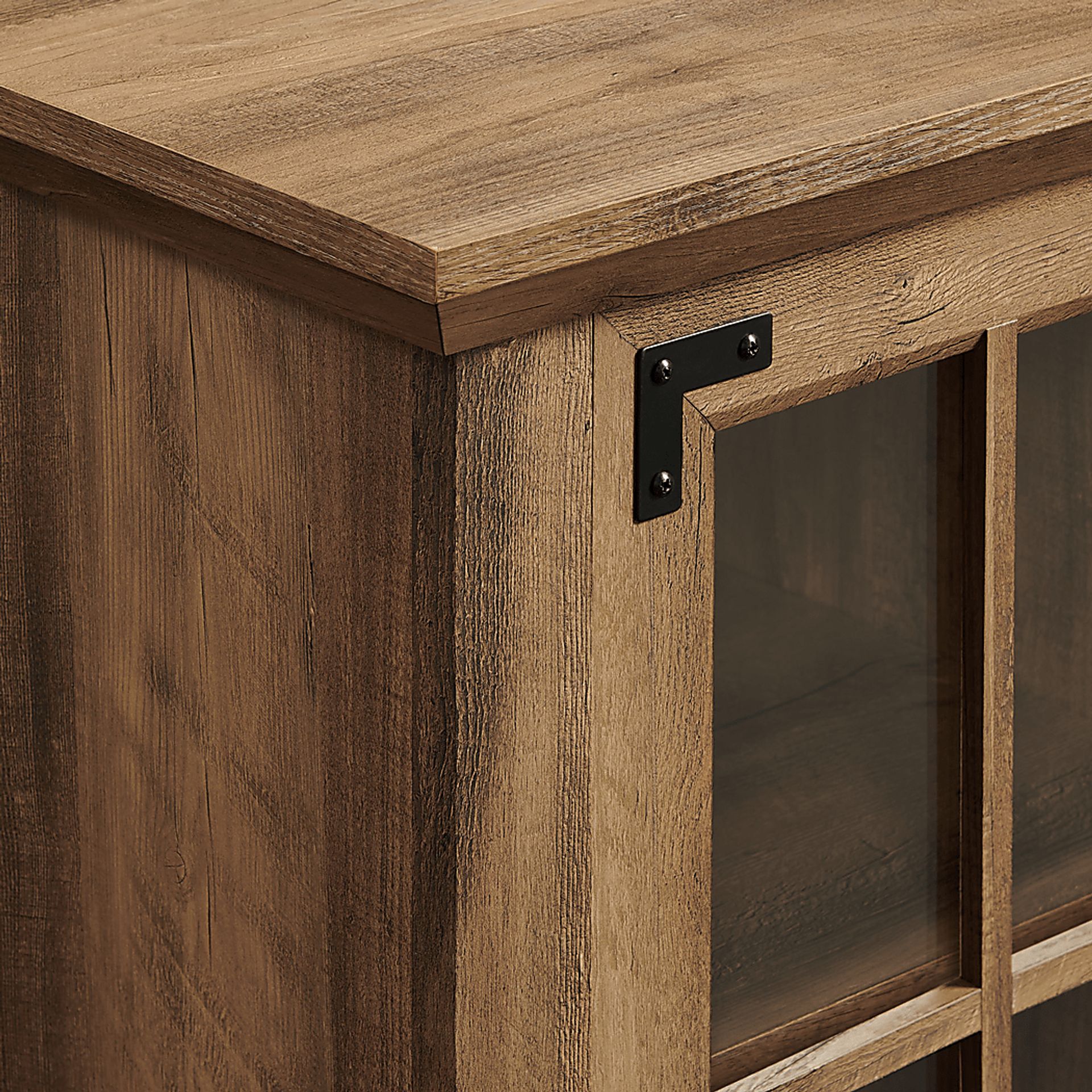 Grovecenter Oak 54 in. Console, With Electric Fireplace - Image 5