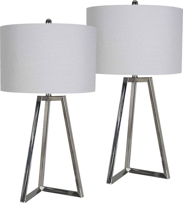 Grovedale Silver Lamp, Set of 2 - Thumbnail - Image 1