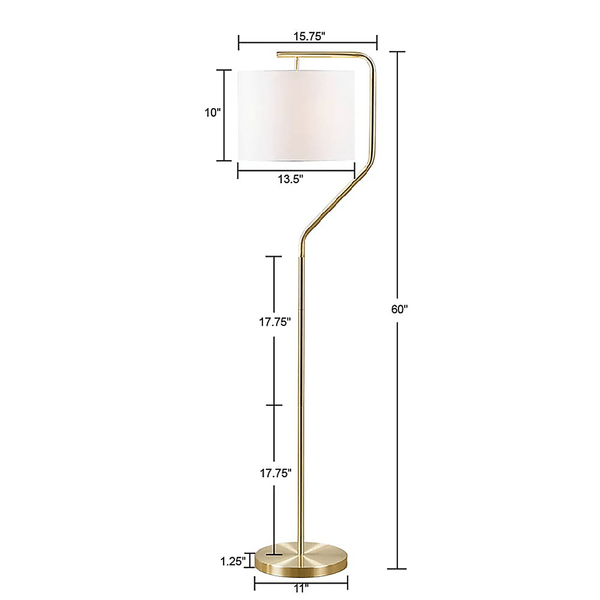 Groze Alley Gold Floor Lamp - Image 9