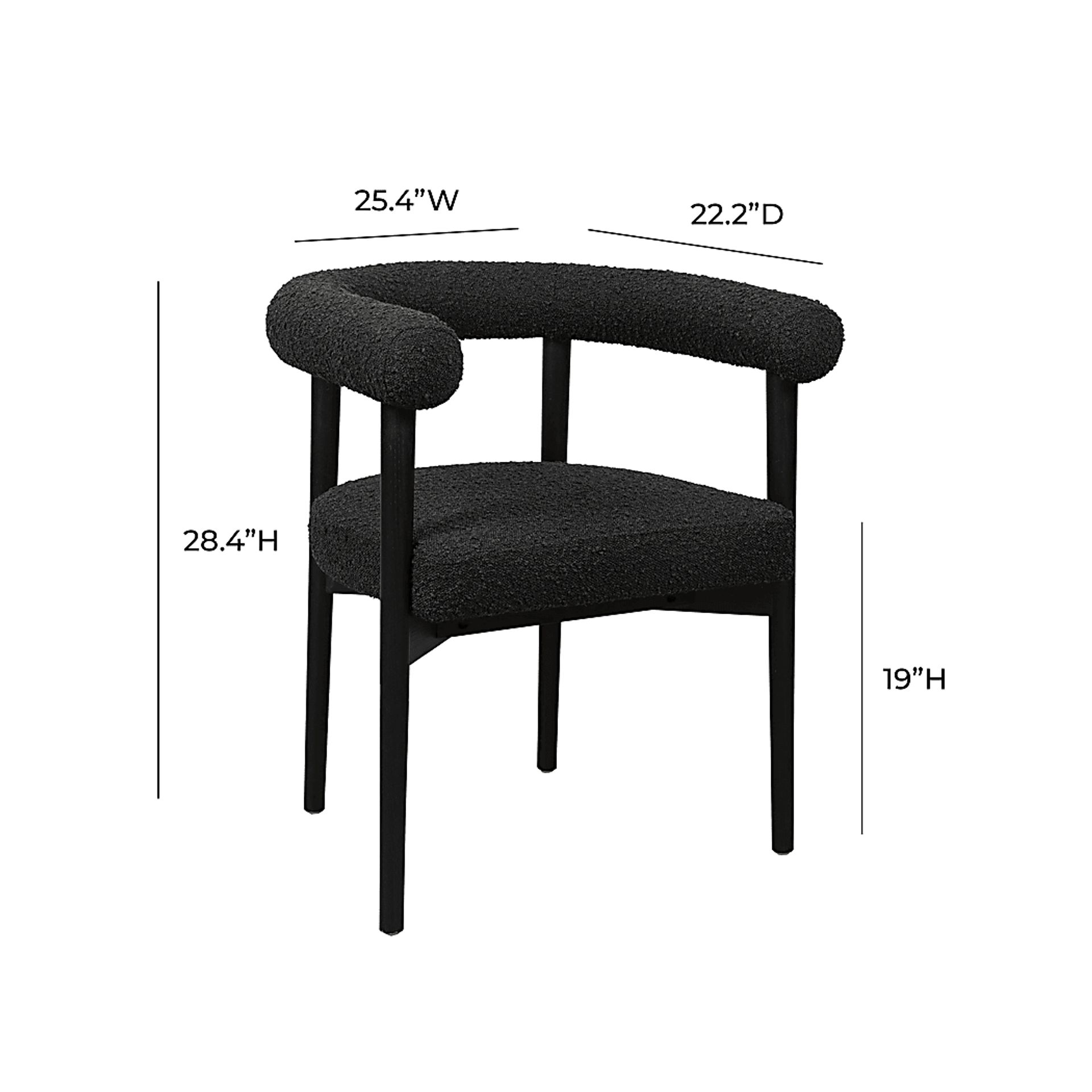 Guardino Black Arm Chair - Image 6