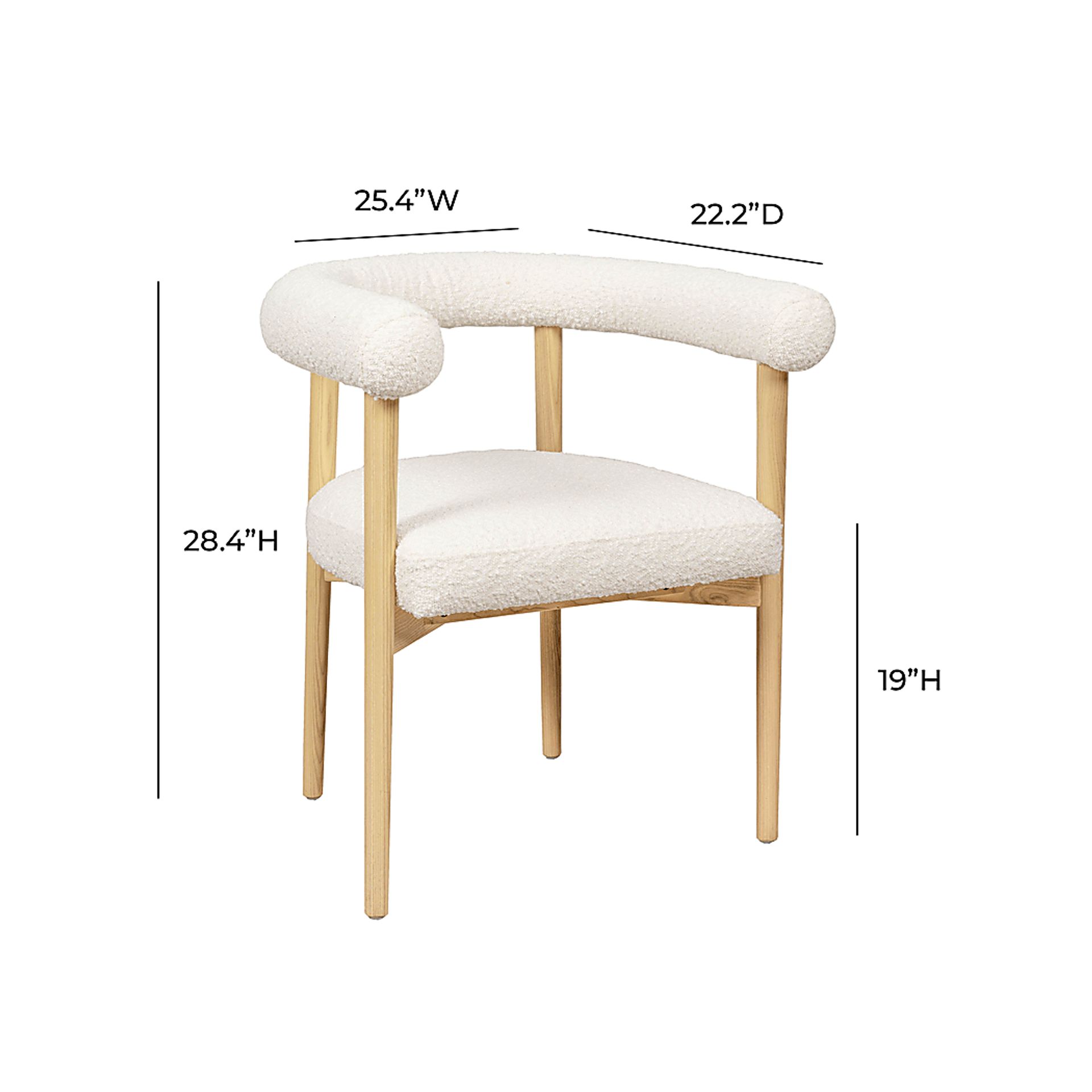Guardino Cream Arm Chair - Image 6