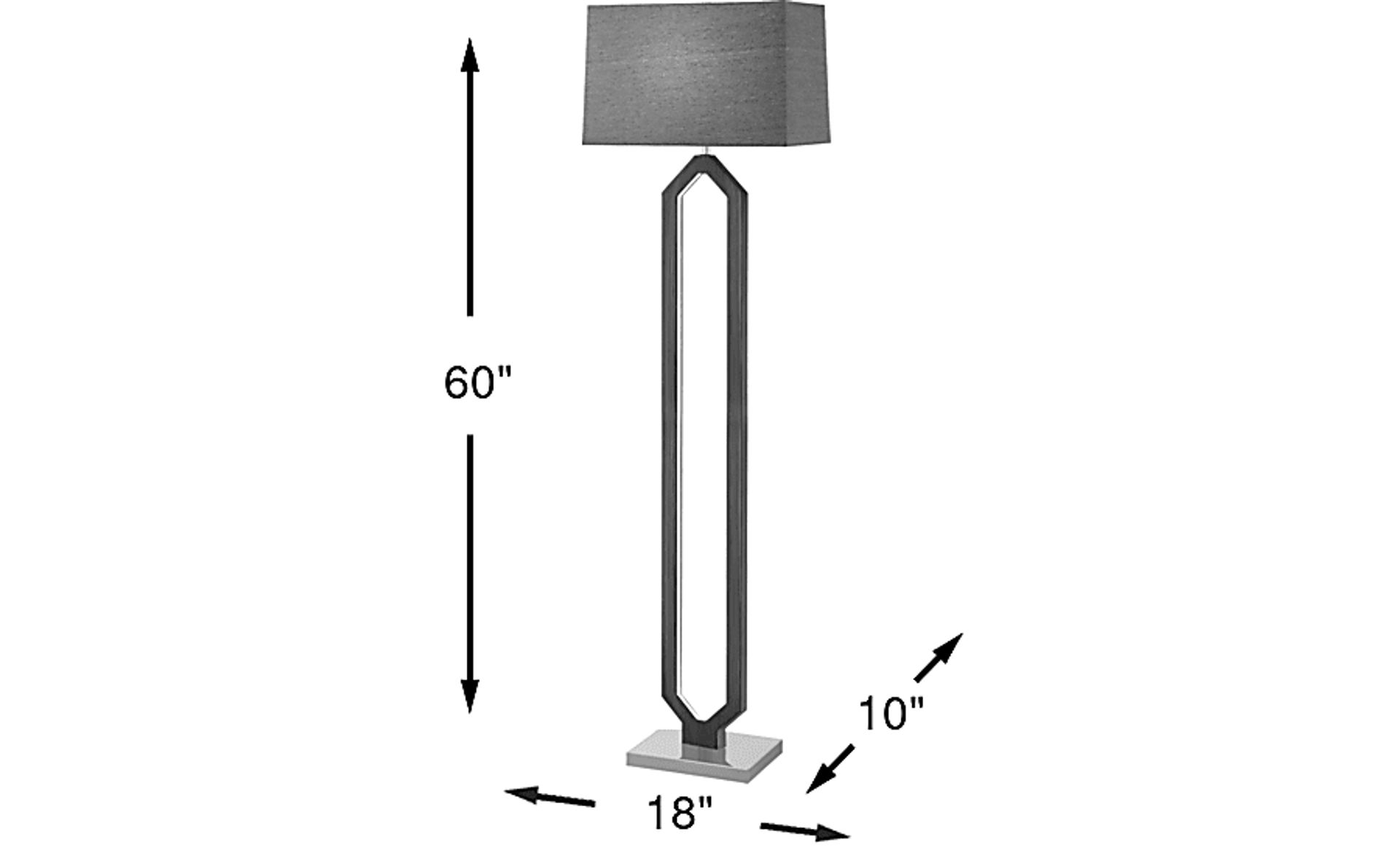 Dimension Image. Please refer to the Dimension Tab on this page for dimension details.