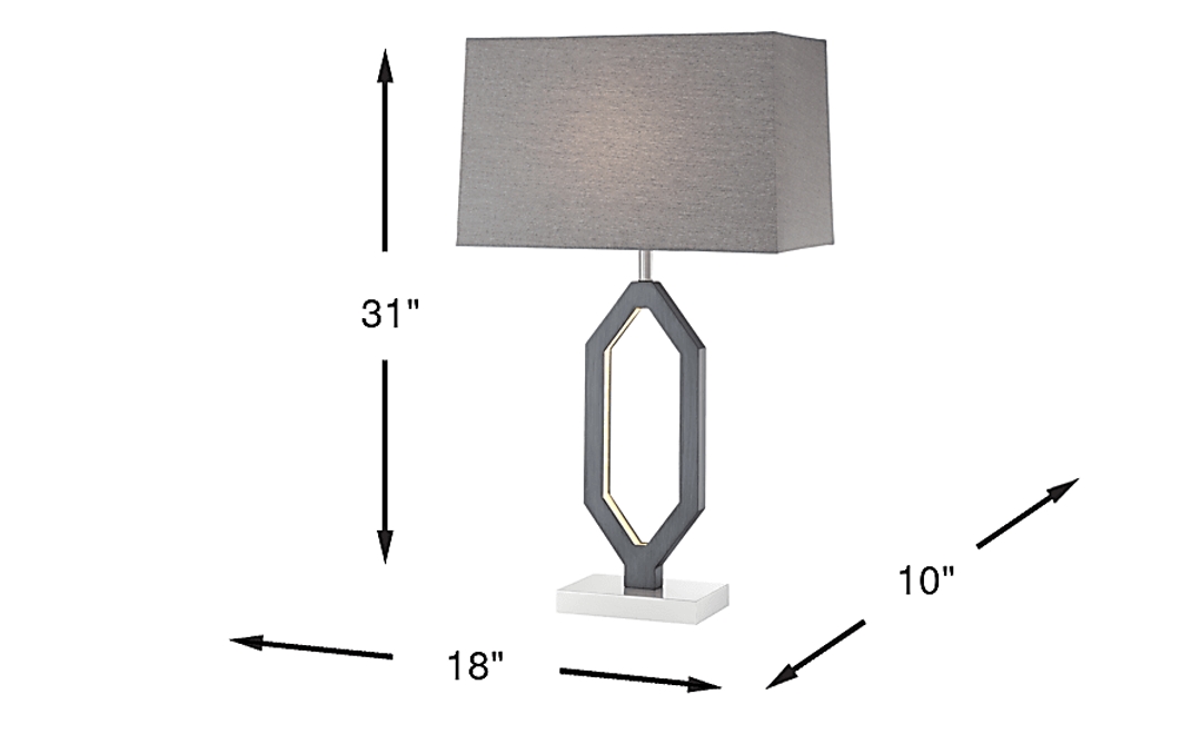 Guejito Gate Gray Table Lamp