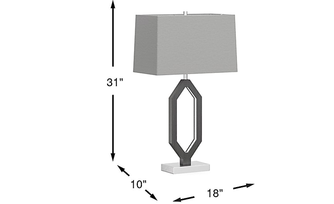 Guejito Gate Gray Table Lamp