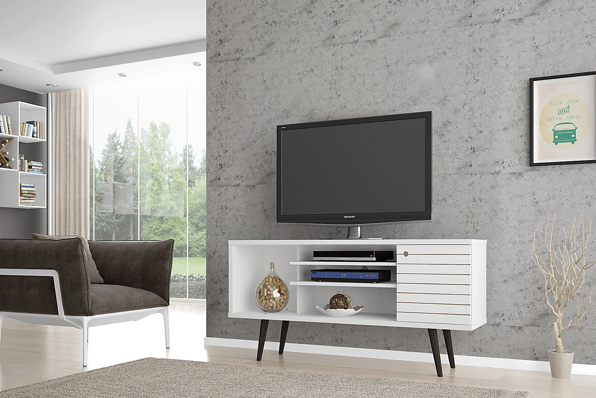 Guemes I White 53.5 in. Console - Image 2