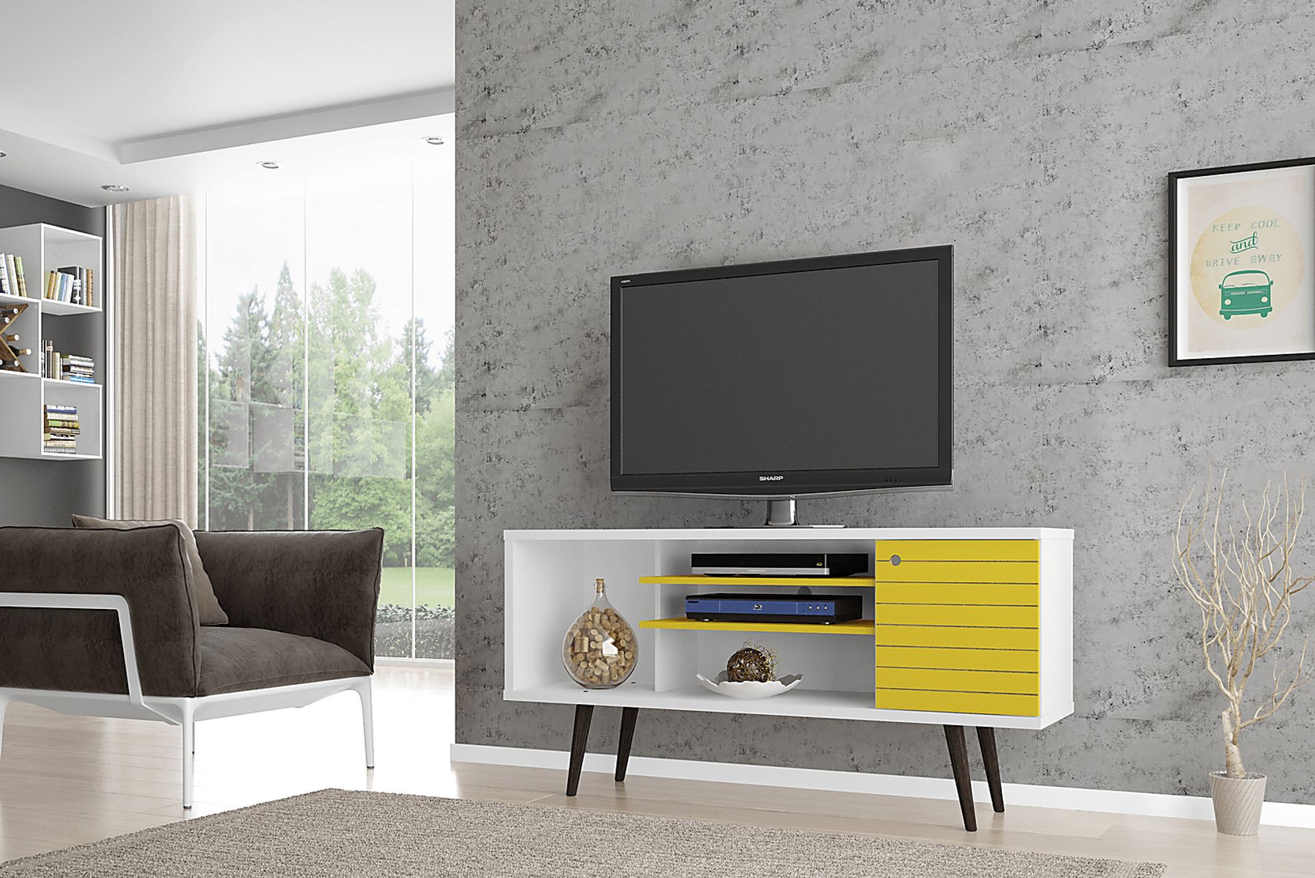 Guemes I Yellow 53.5 in. Console - Image 2