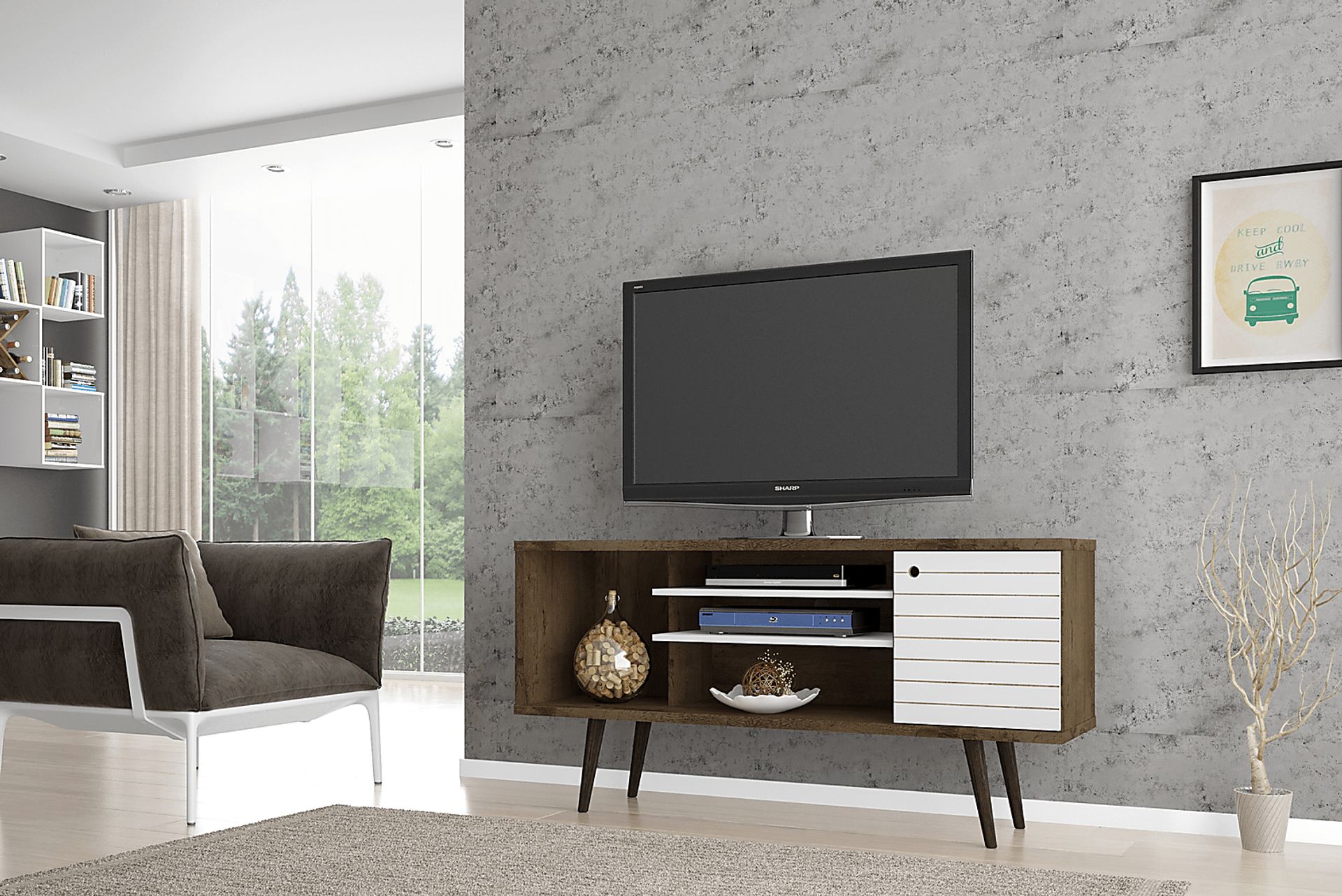 Guemes II White 53.5 in. Console - Image 2