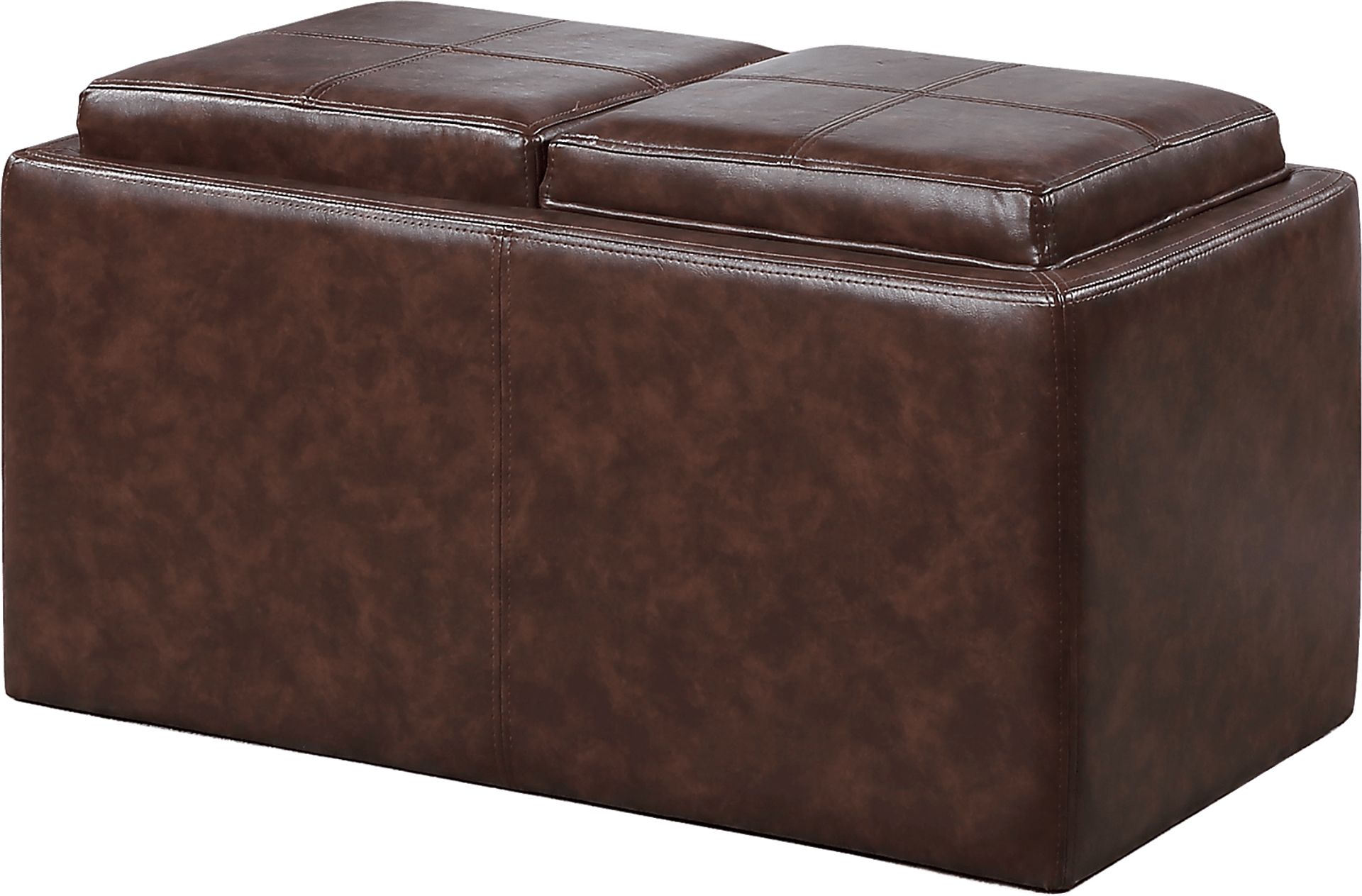 Guetlet Brown Storage Ottoman - Image 1