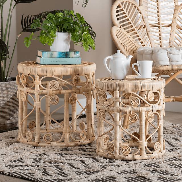 Guidotti Brown Nesting Tables, Set of 2 - Thumbnail - Image 2