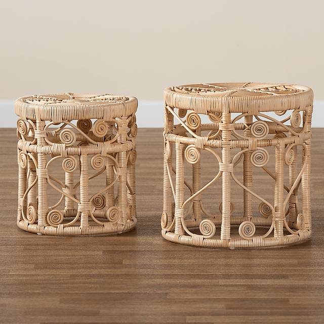 Guidotti Brown Nesting Tables, Set of 2 - Thumbnail - Image 3