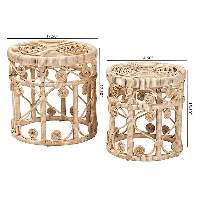 Guidotti Brown Nesting Tables, Set of 2 - Thumbnail - Image 8