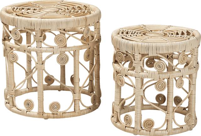 Guidotti Brown Nesting Tables, Set of 2 - Thumbnail - Image 1
