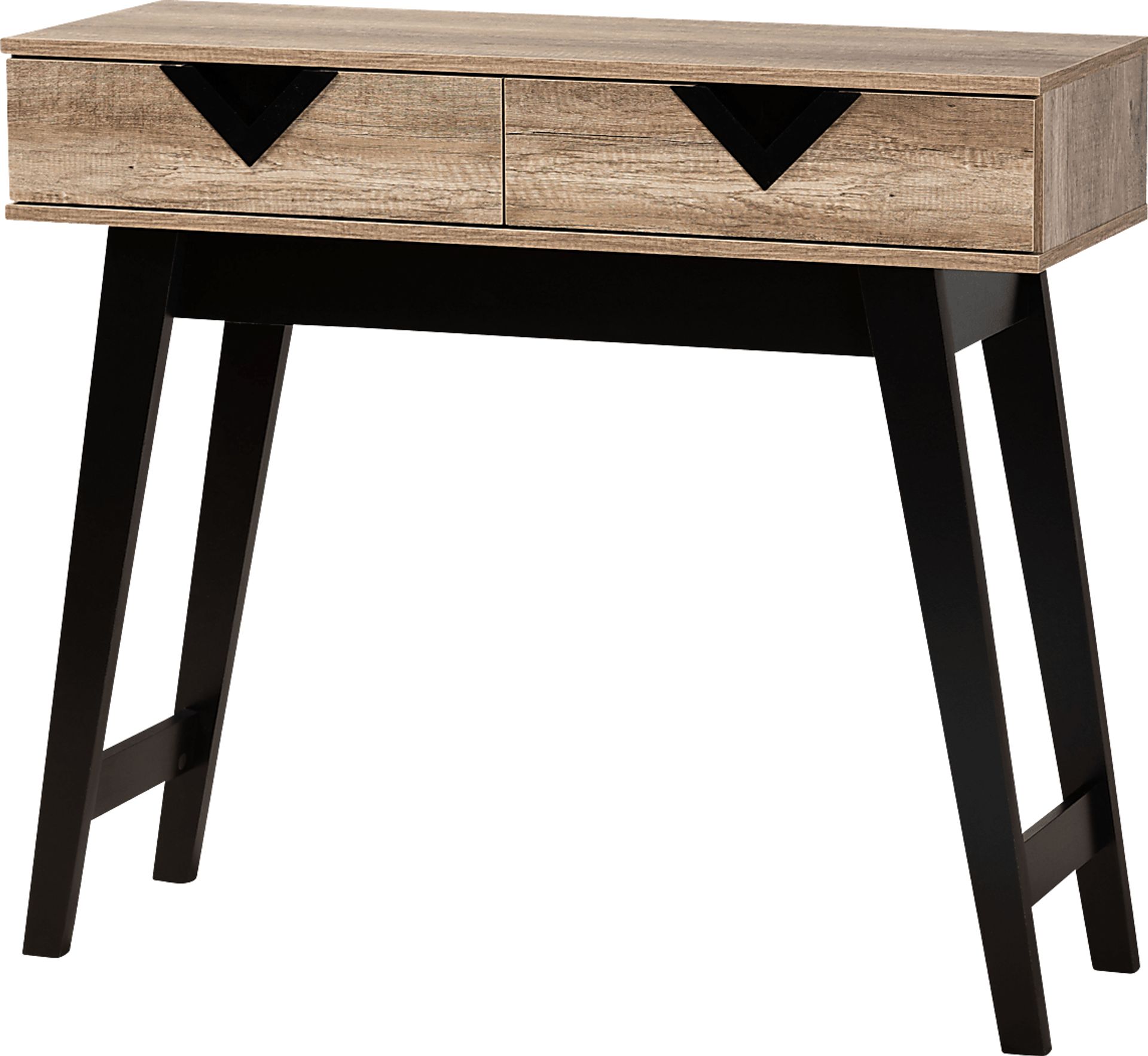 Guiford Light Brown 2-Drawer Console Table - Image 1