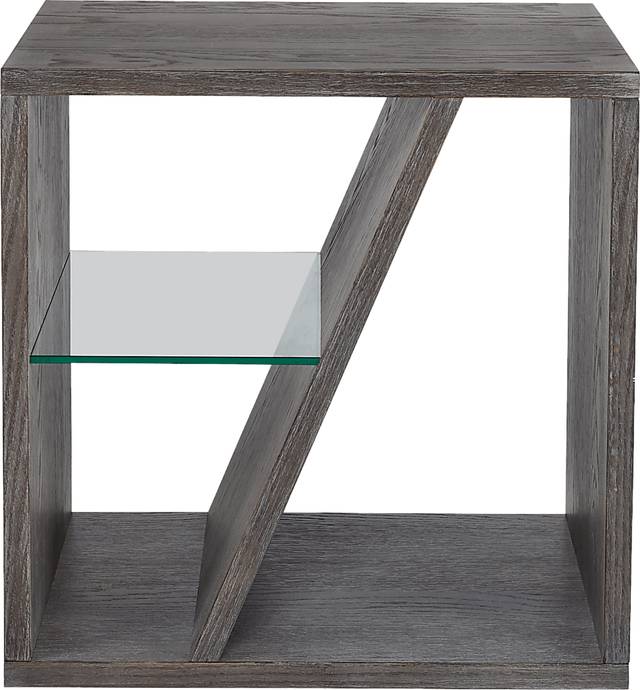 Guildmore Charcoal Chairside Table - Thumbnail - Image 2