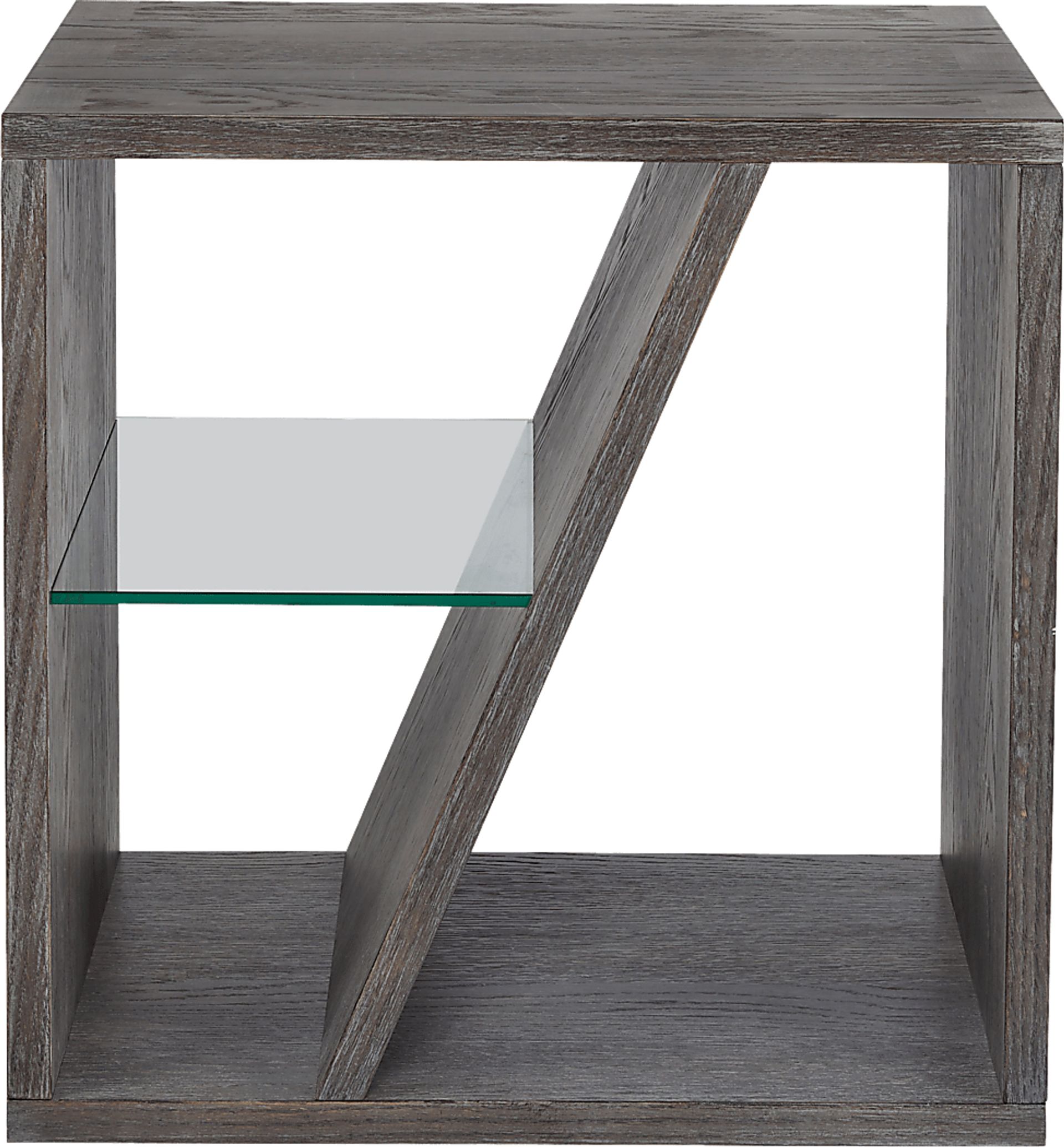 Guildmore Charcoal Chairside Table - Image 2