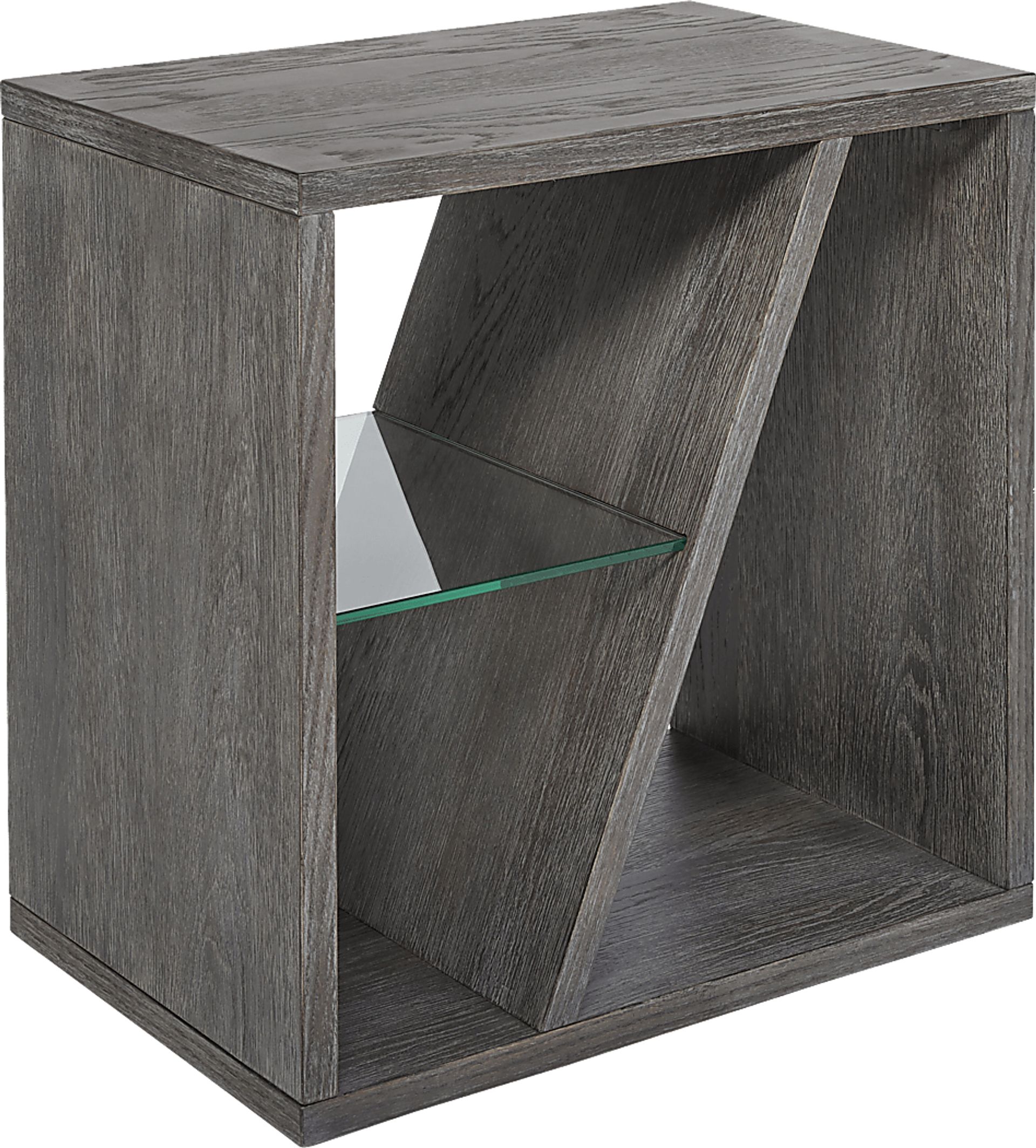 Guildmore Charcoal Chairside Table - Image 1