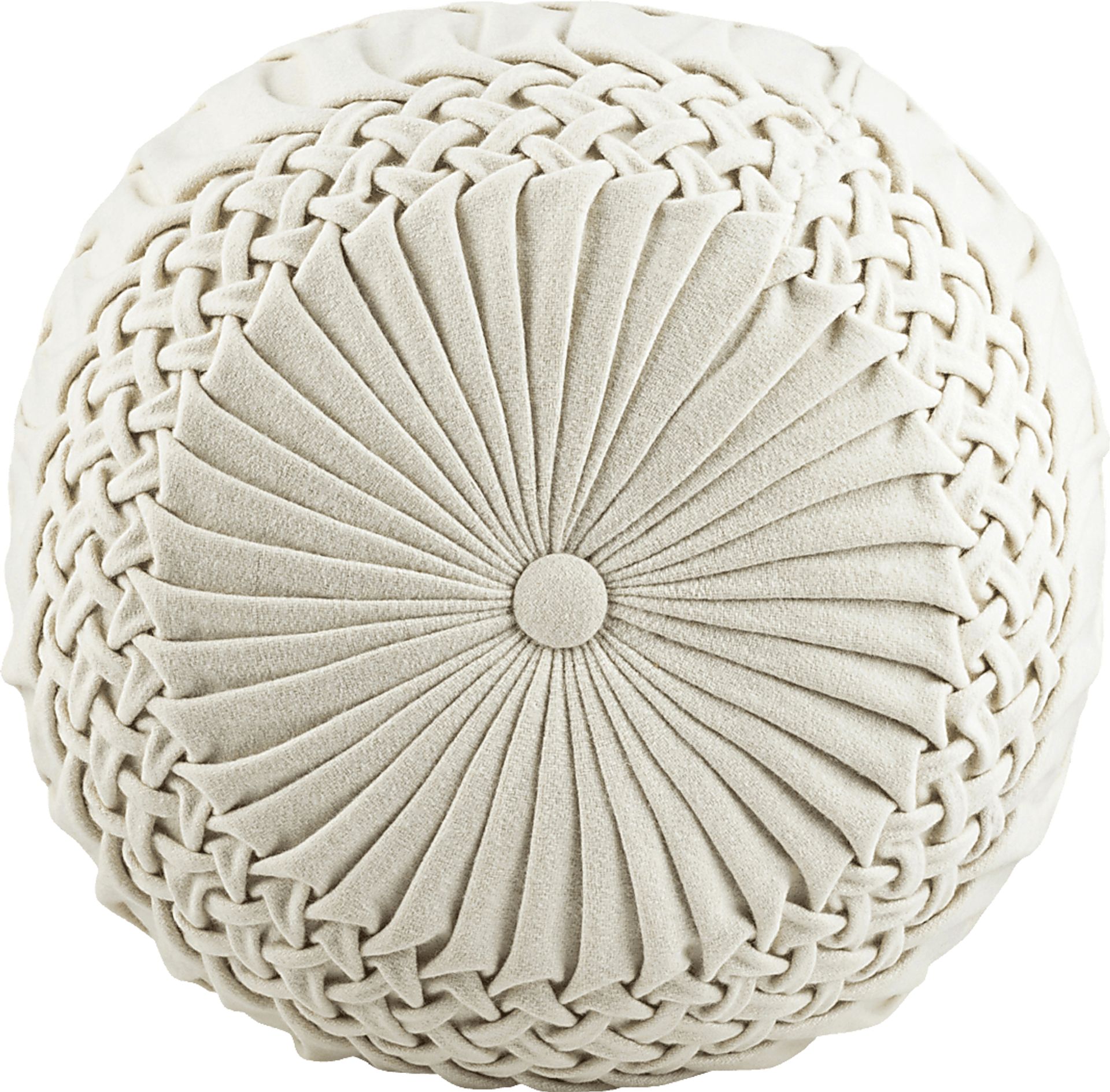 Guildwood Cream Ottoman - Image 3
