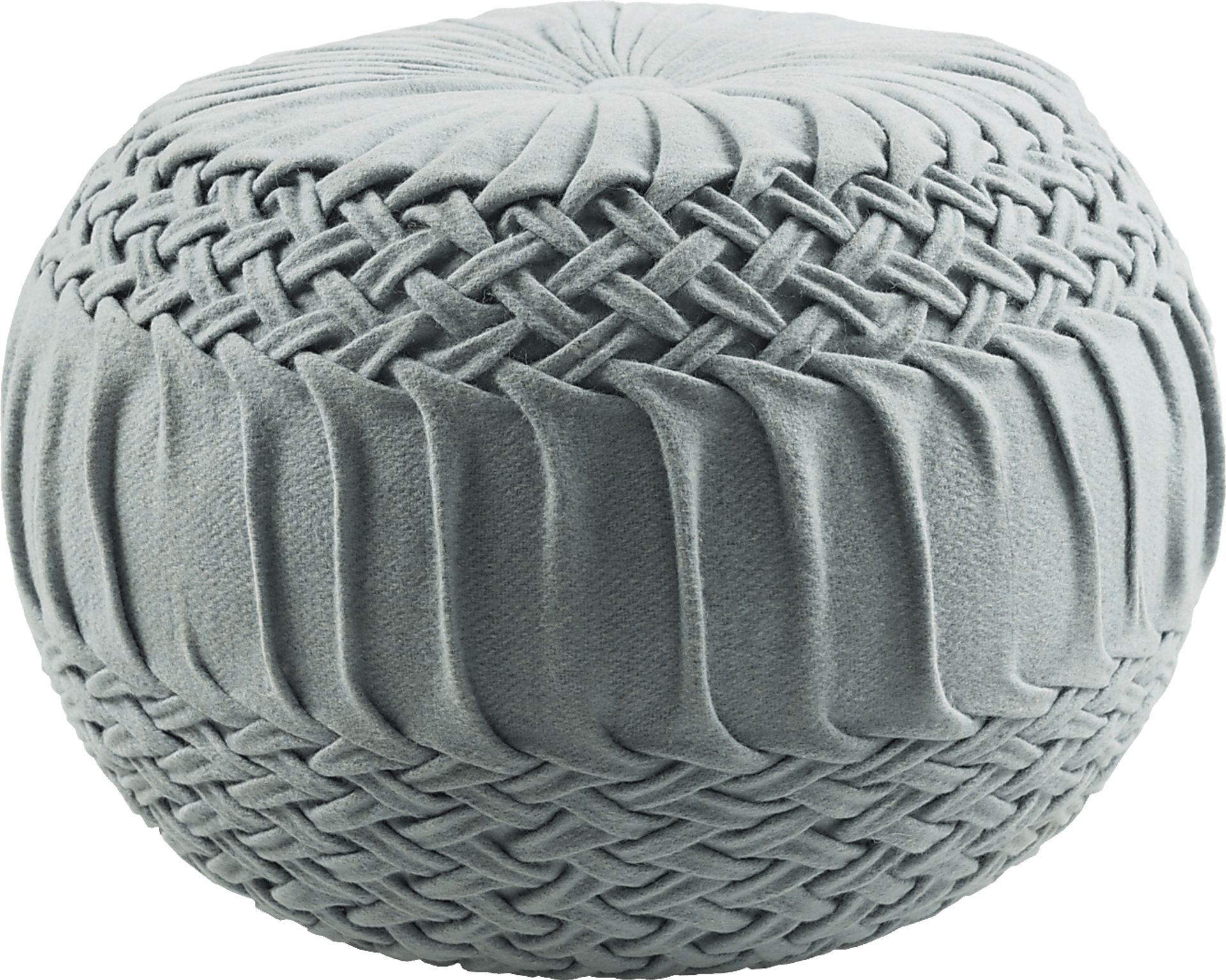 Guildwood Denim Ottoman - Image 1