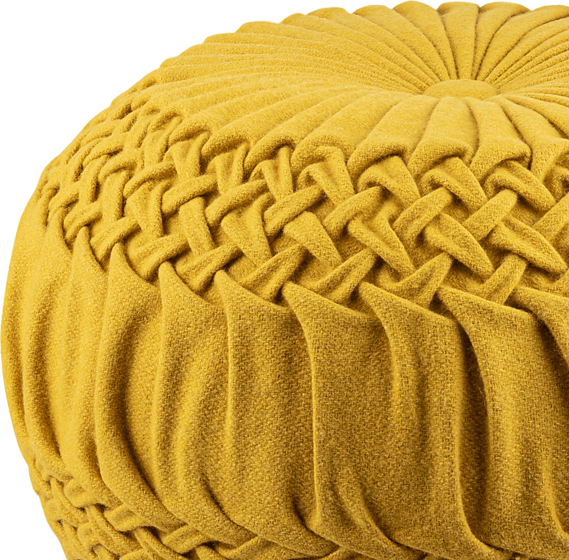 Guildwood Mustard Ottoman - Image 4