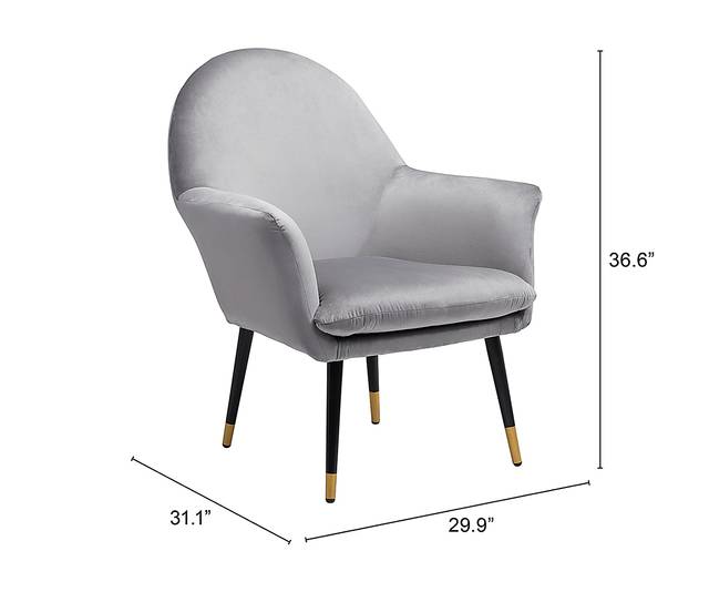 Guillemot Gray Accent Chair - Thumbnail - Image 8