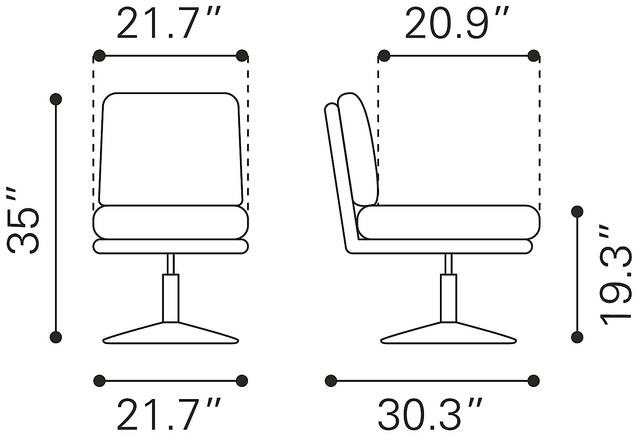 Guillemot Gray Accent Chair - Thumbnail - Image 9