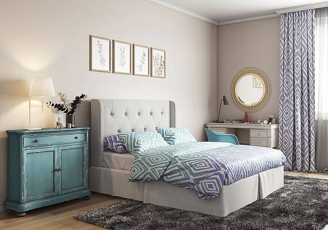 Guilling Beige King/California King Headboard - Thumbnail - Image 6