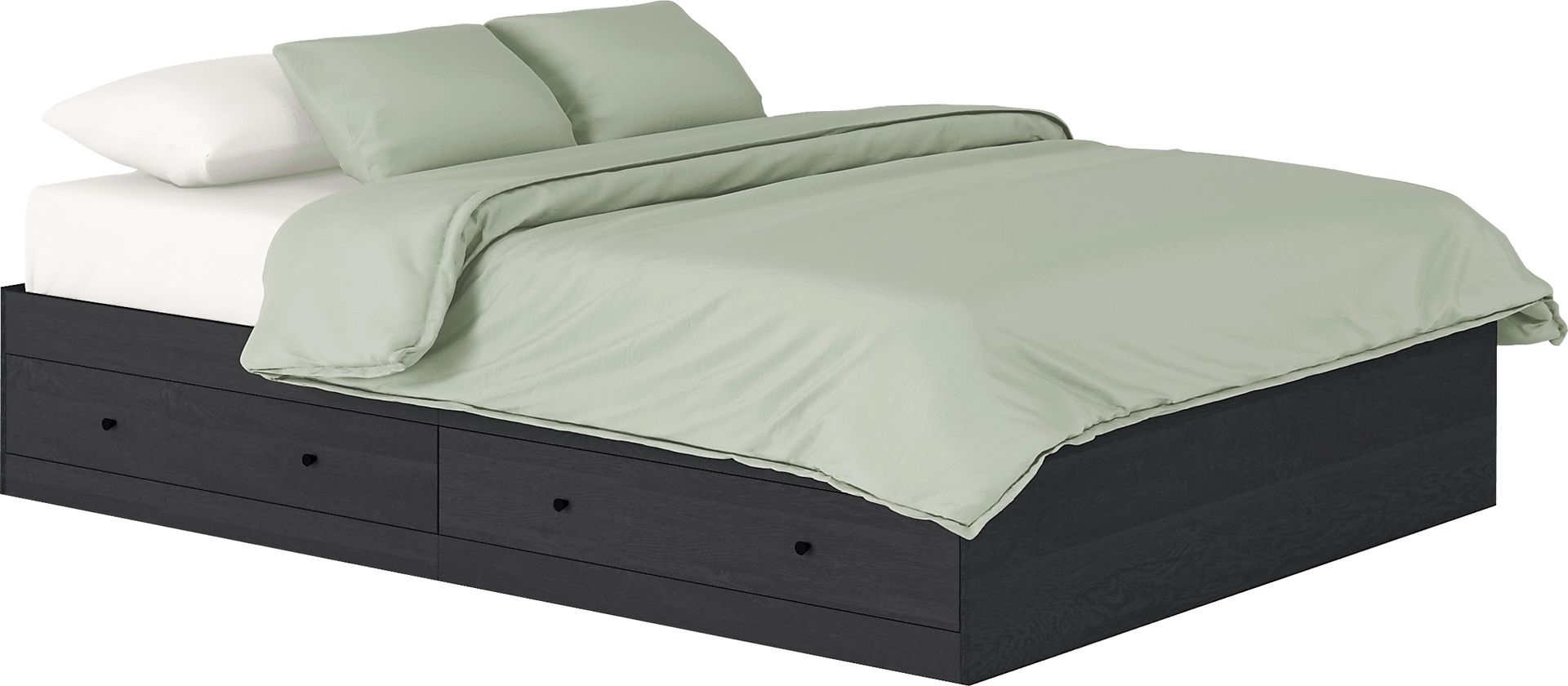 Guinn Black Queen Storage Bed - Image 1