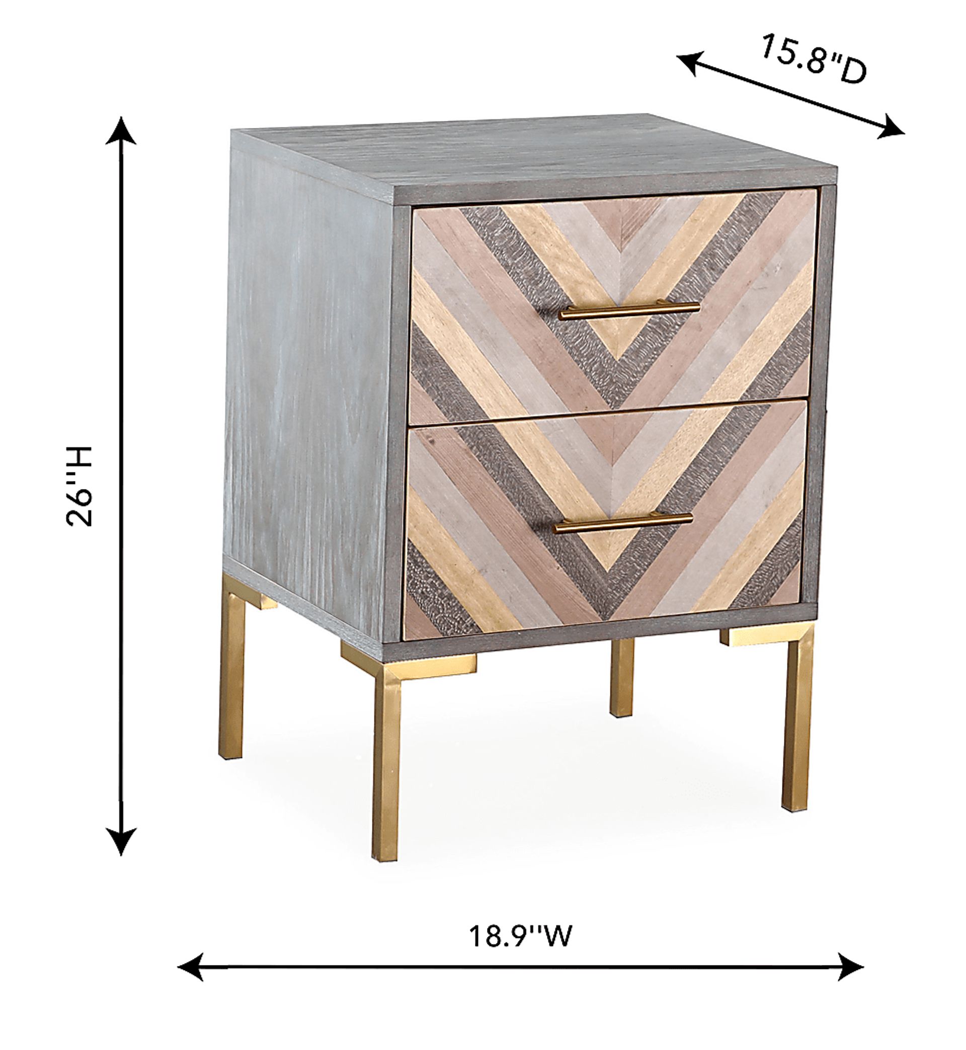 Guismo Gray Accent Cabinet - Image 5