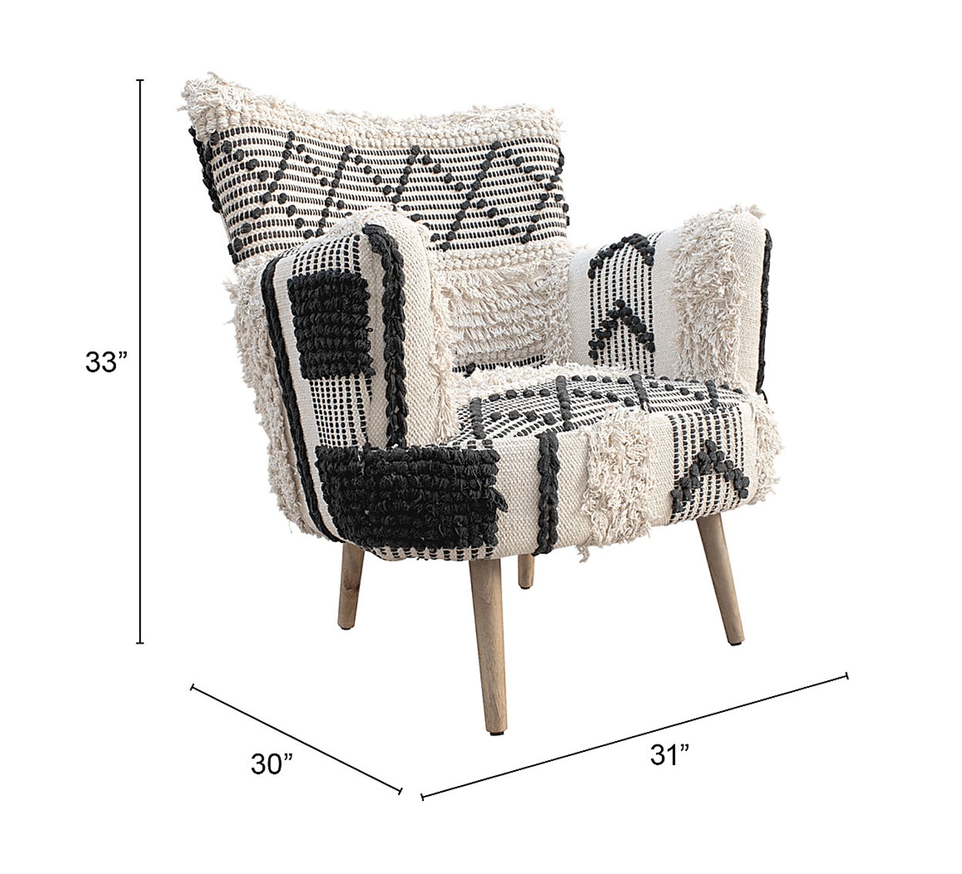 Gulkana White Accent Chair - Image 11