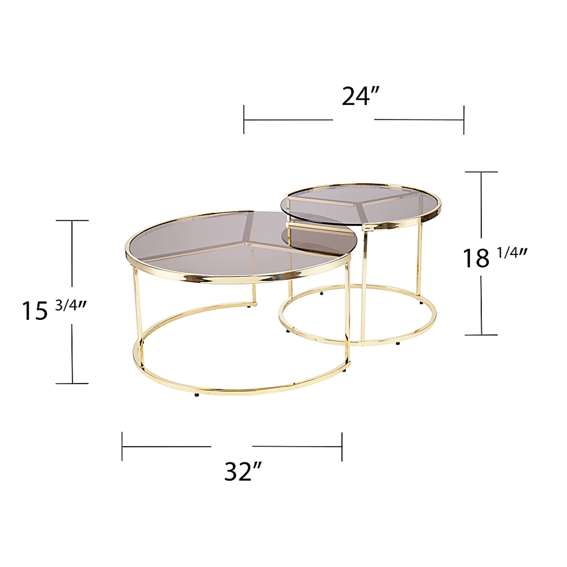 Gumlane Gray Nesting Cocktail Table - Image 5