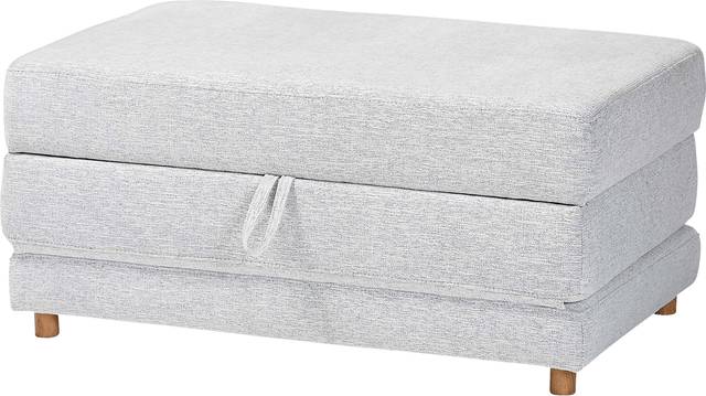 Gumsprings Light Gray Ottoman - Thumbnail - Image 1