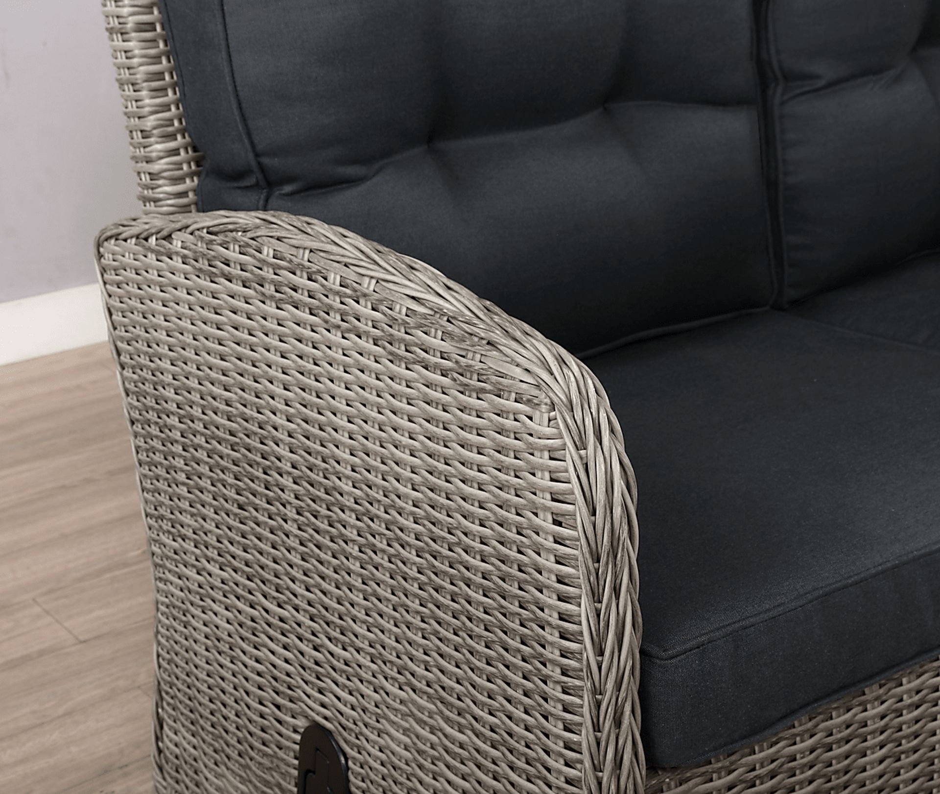 Gumstand Gray Outdoor Loveseat - Image 6