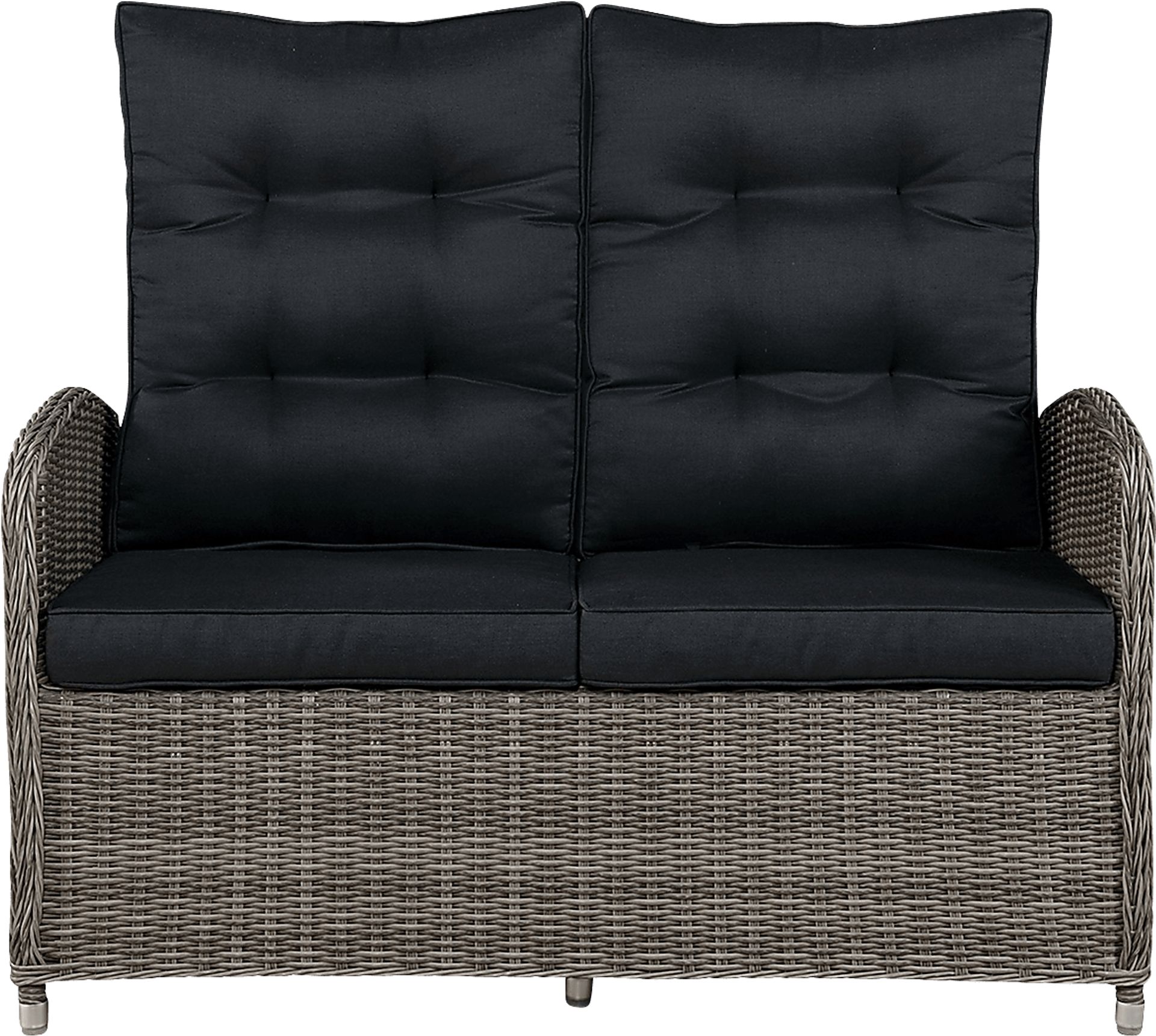 Gumstand Gray Outdoor Loveseat - Image 1