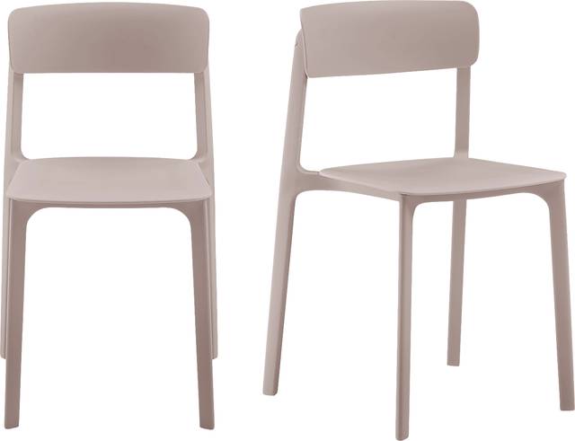 Guntern Taupe Dining Chair, Set of 2 - Thumbnail - Image 1