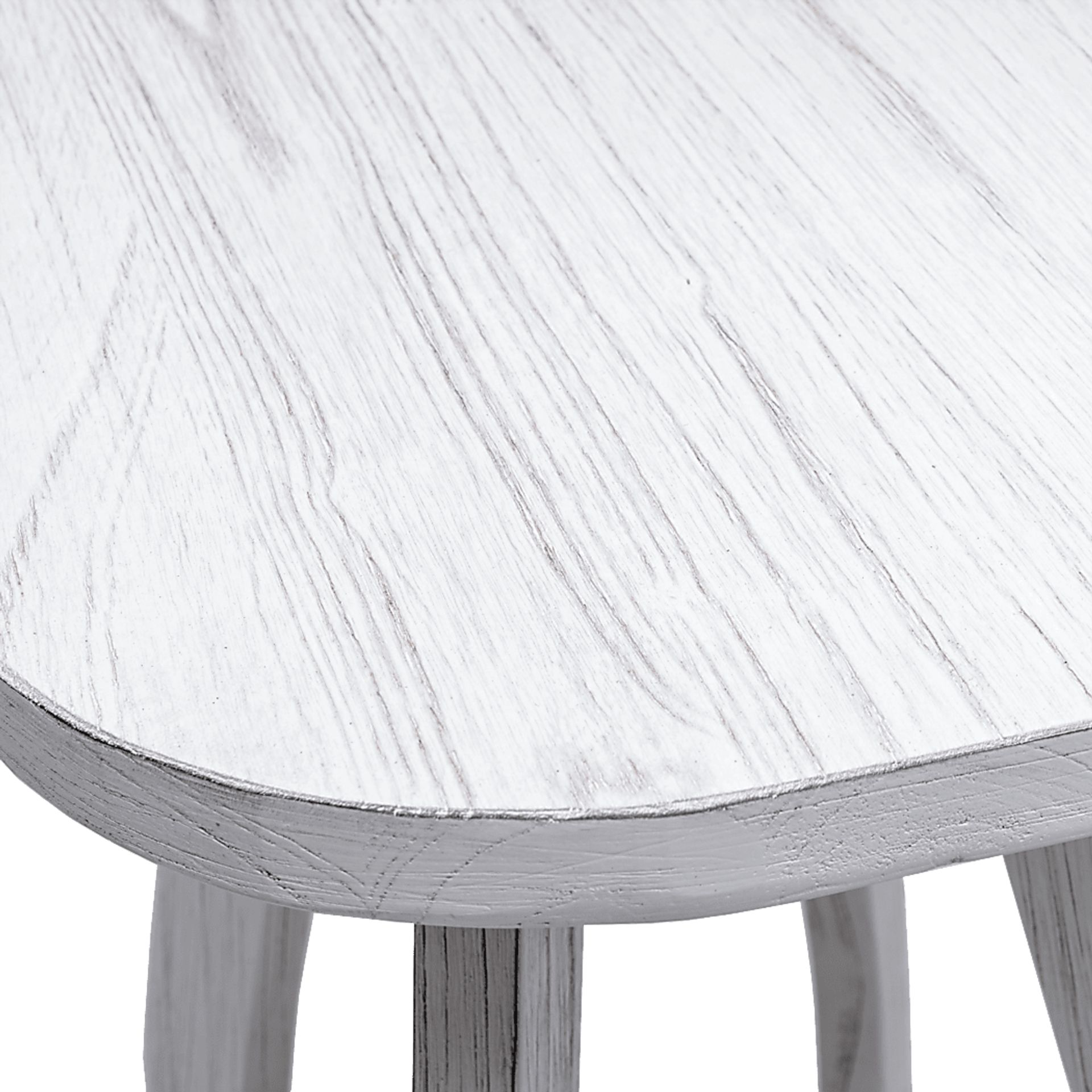 Guoten White Chairside Table - Image 7