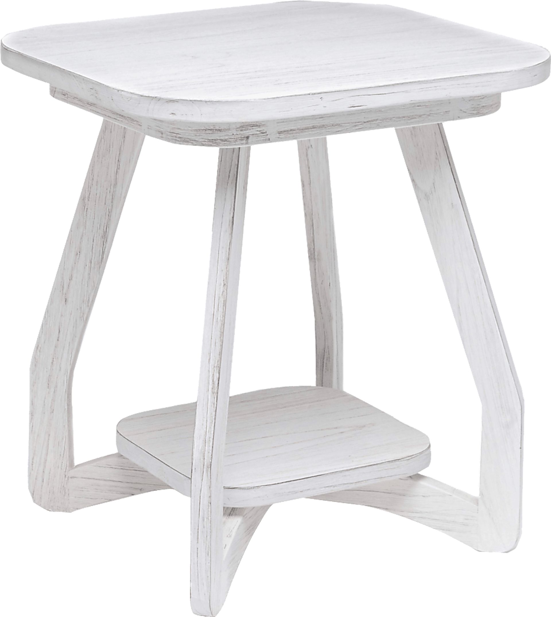 Guoten White End Table - Image 1