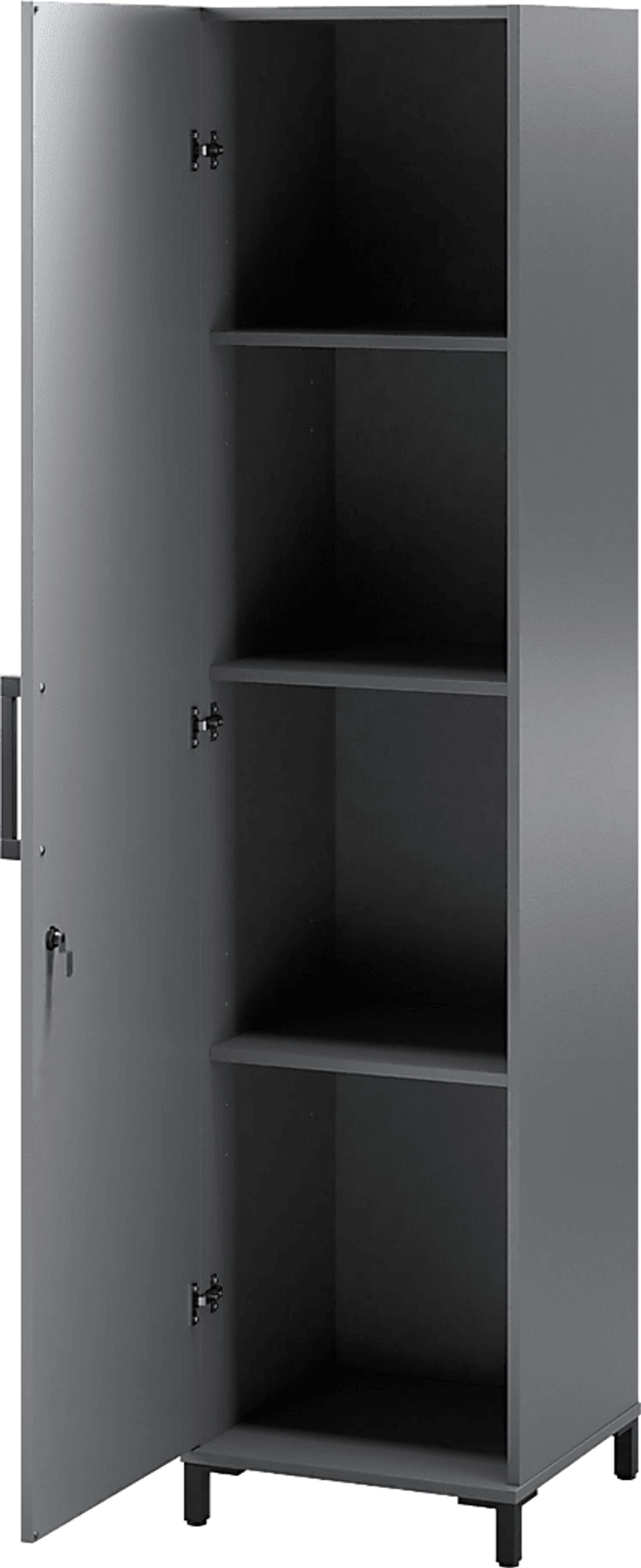 Gurden Gray Garage 1 Door Cabinet - Image 6