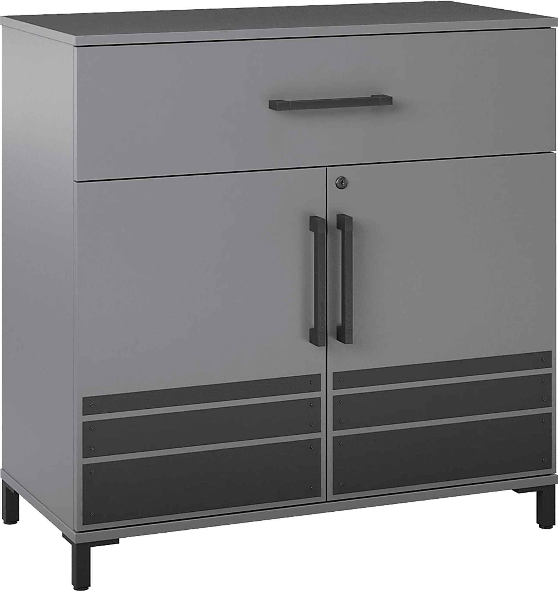 Gurden Gray Garage Cabinet - Image 1