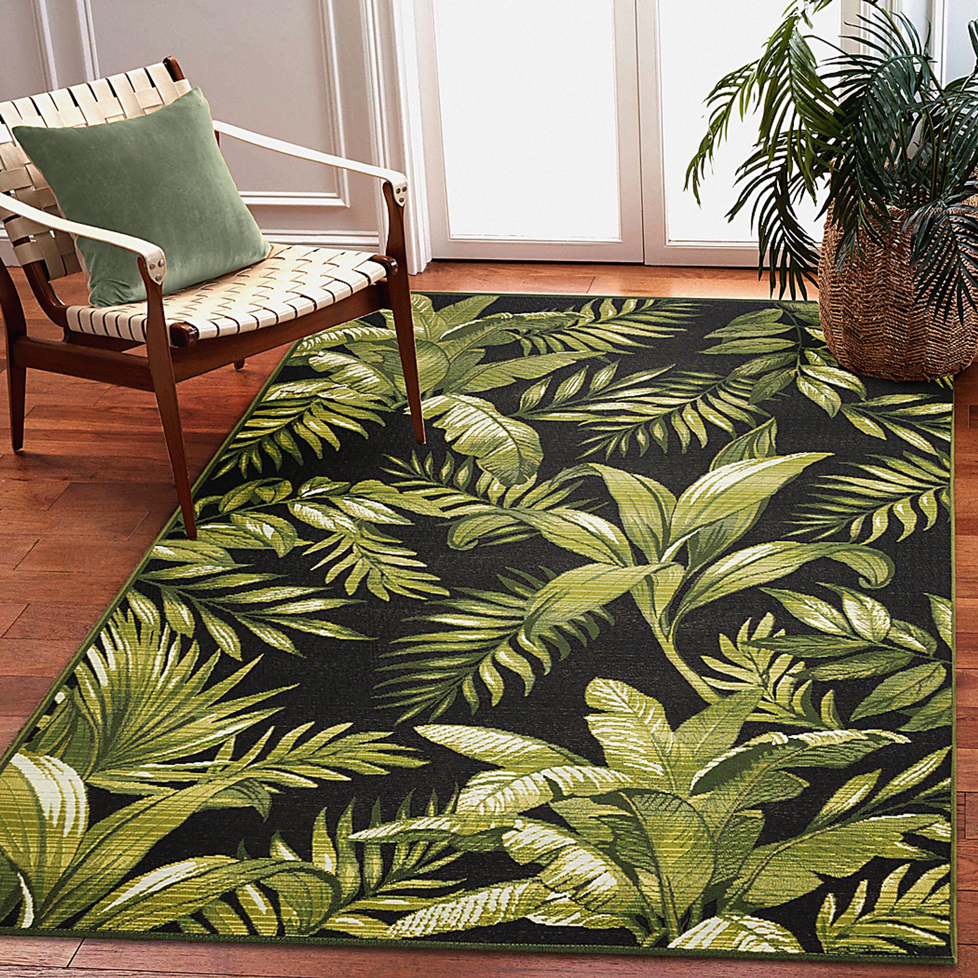 Guthrie Black 7'10 x 9'10 Indoor/Outdoor Rug - Image 2