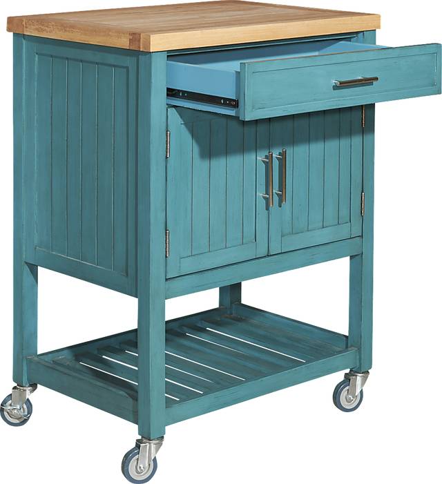 Gwendoline Teal Bar Cart - Thumbnail - Image 2